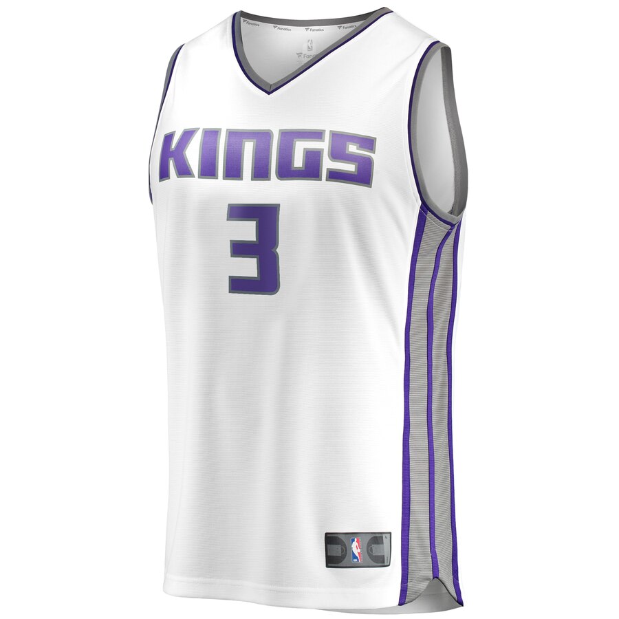 Alternative view of Yogi Ferrell Sacramento Kings Fanatics Branded Youth Fast Break Replica Player Jersey - Association Edition - White