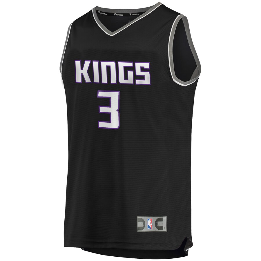 Alternative view of Yogi Ferrell Sacramento Kings Fanatics Branded Youth Fast Break Replica Player Jersey - Statement Edition - Black
