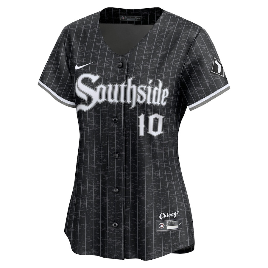 Alternative view of Yoán Moncada 10 Chicago White Sox City Connect Limited Women Jersey - Black