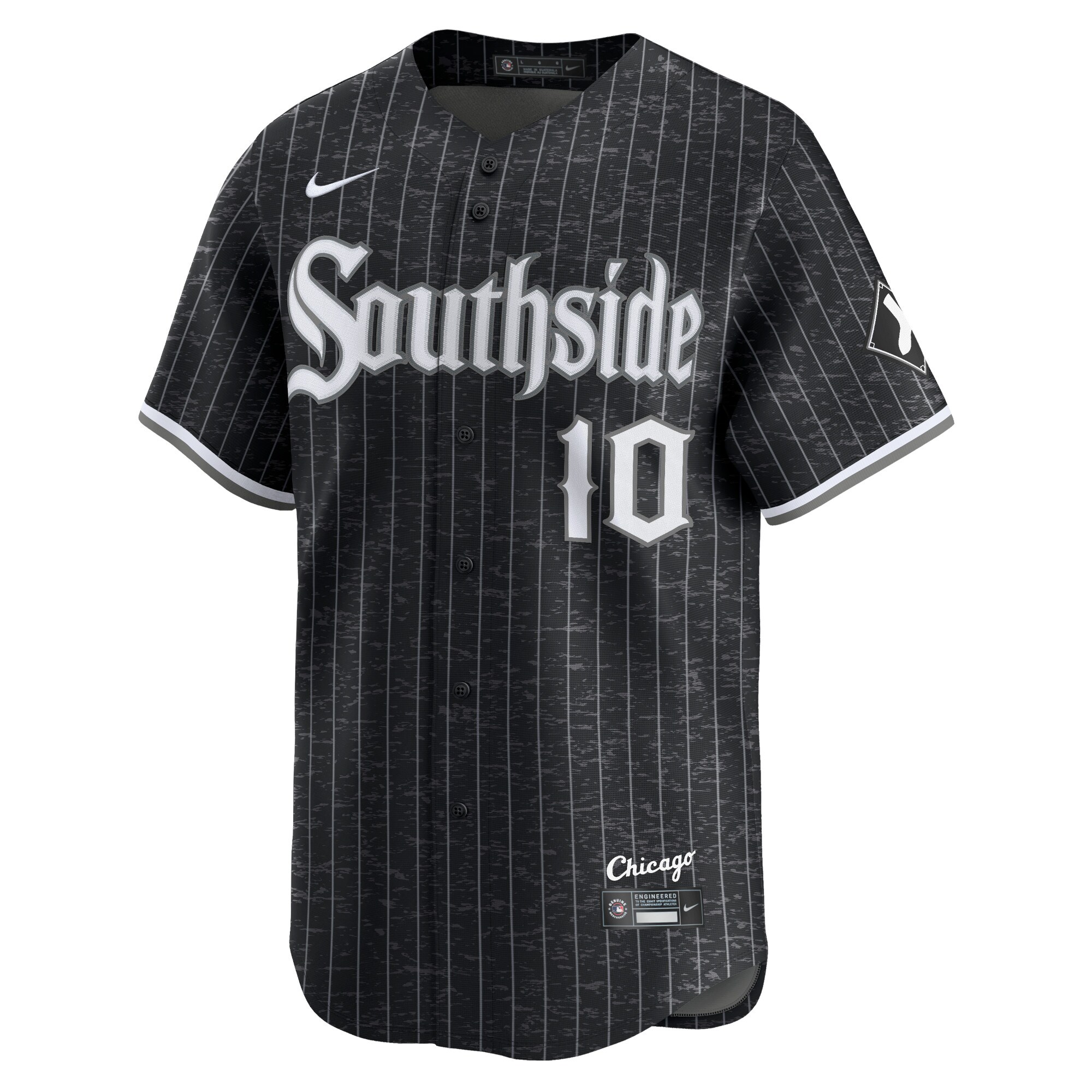 Alternative view of YoÃƒÆ’Ã‚Â¡n Moncada Chicago White Sox City Connect Player Jersey - Black