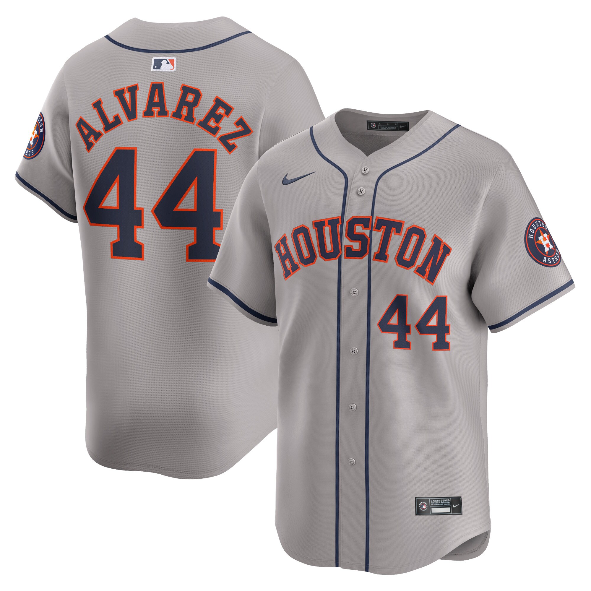 Yordan Alvarez Houston Astros Away Limited Player Jersey - Gray