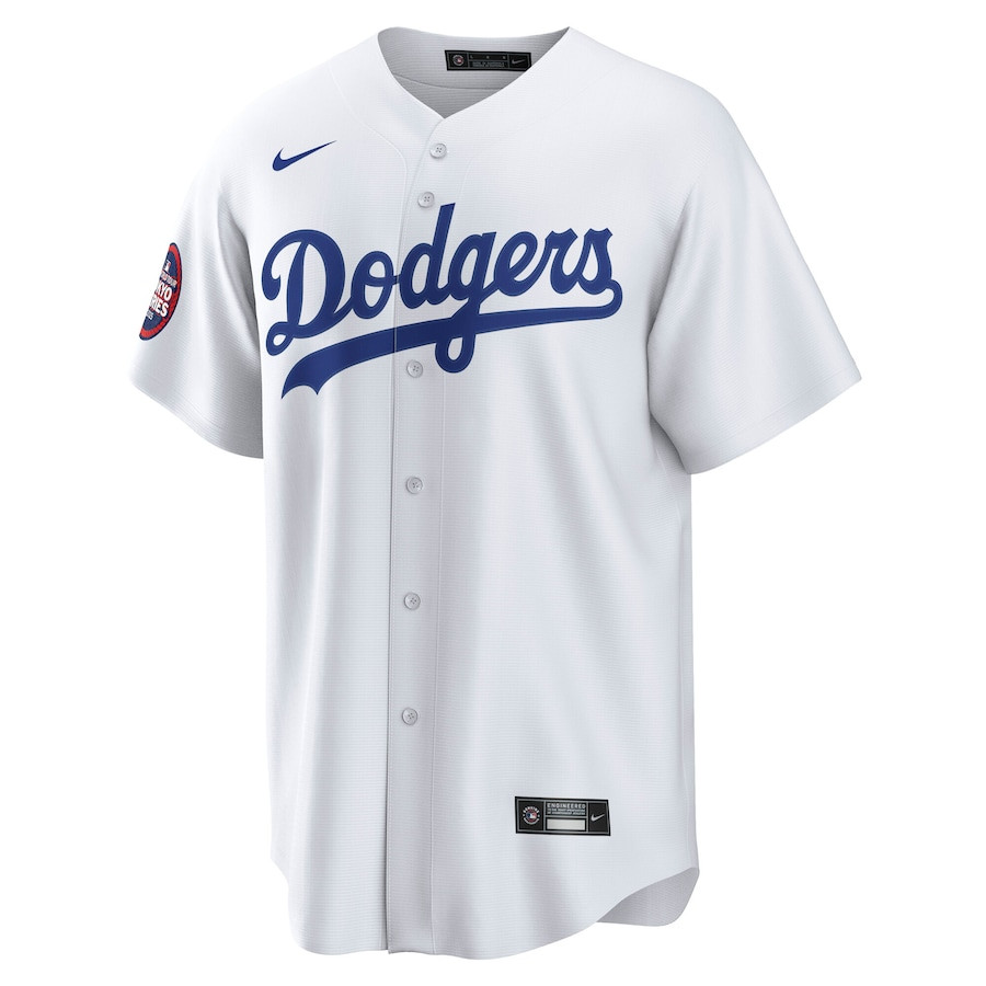 Alternative view of Yoshinobu Yamamoto 18 Los Angeles Dodgers 2025 MLB World Tour: Tokyo Series Home Kanji Player Men Jersey - White 