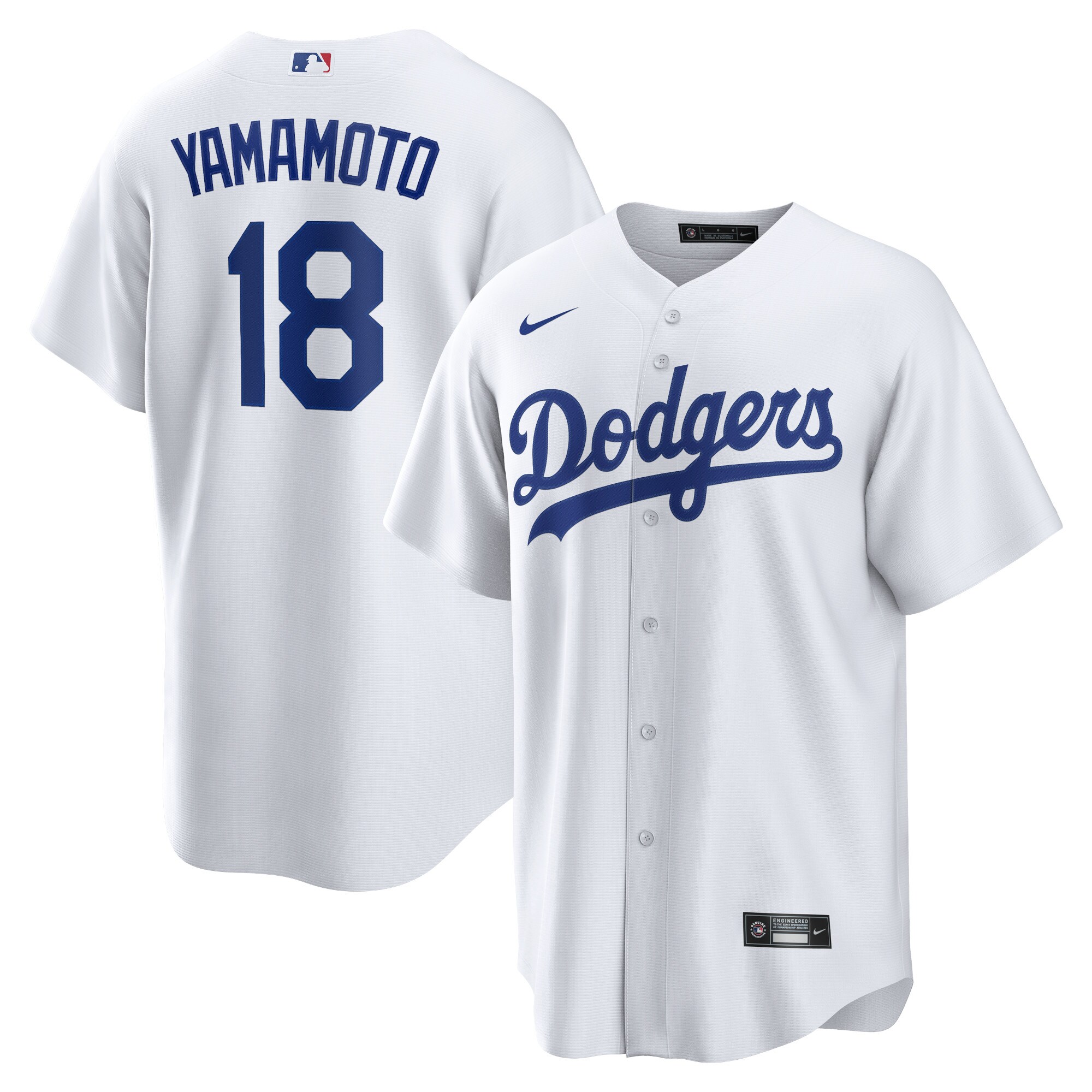 Yoshinobu Yamamoto Los Angeles Dodgers Home Replica Player JerseyÃƒâ€šÃ‚Â ÃƒÂ¢Ã¢â€šÂ¬Ã¢â‚¬Å“ White