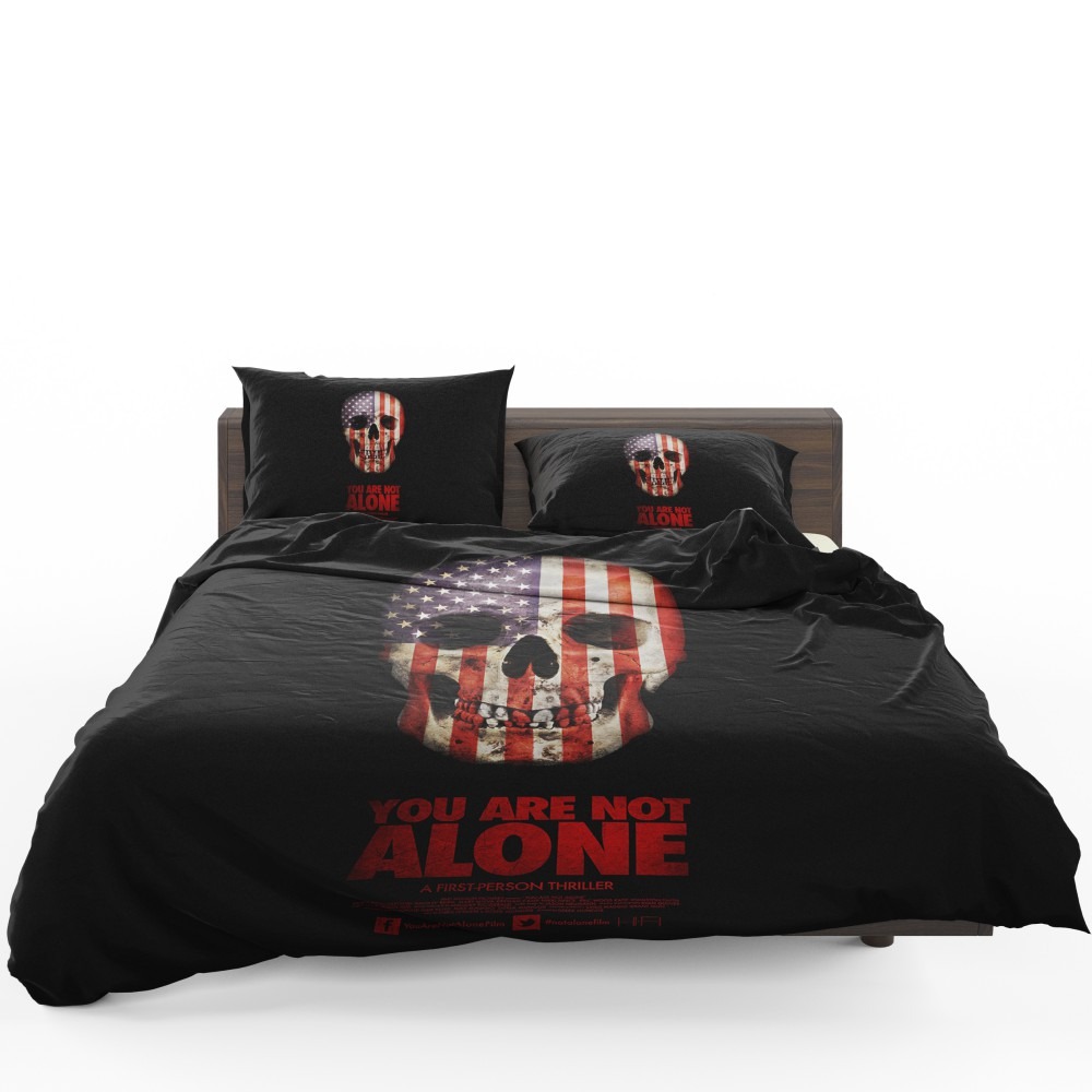 You Are Not Alone Movie Skull USA Bedding Set - Custom Bedding Set