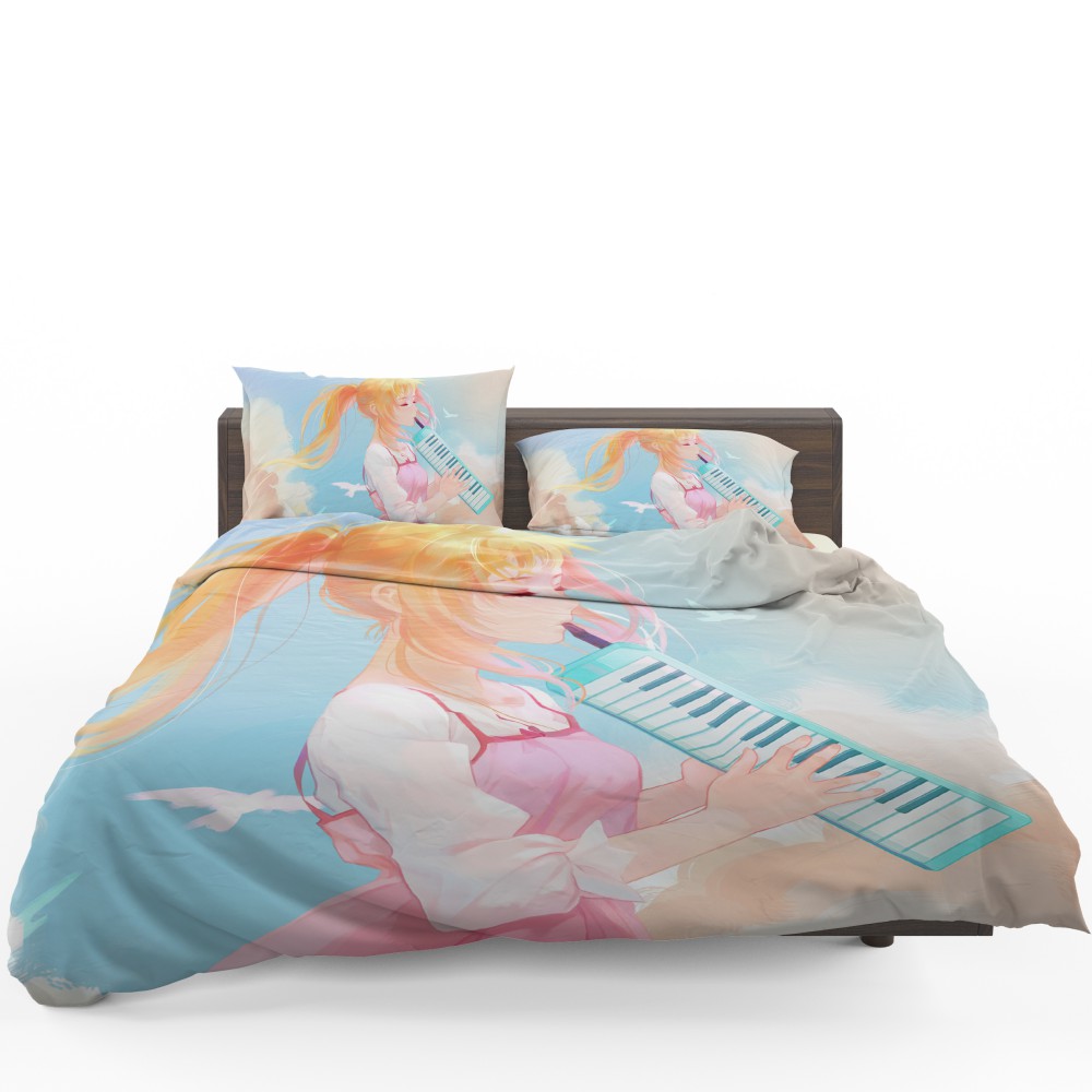 Your Lie In April Kaori Miyazono Bedding Set - Custom Bedding Set