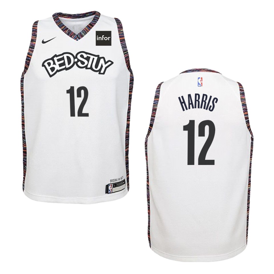 Youth 2019-20 Brooklyn Nets #12 Joe Harris City Swingman Jersey - White