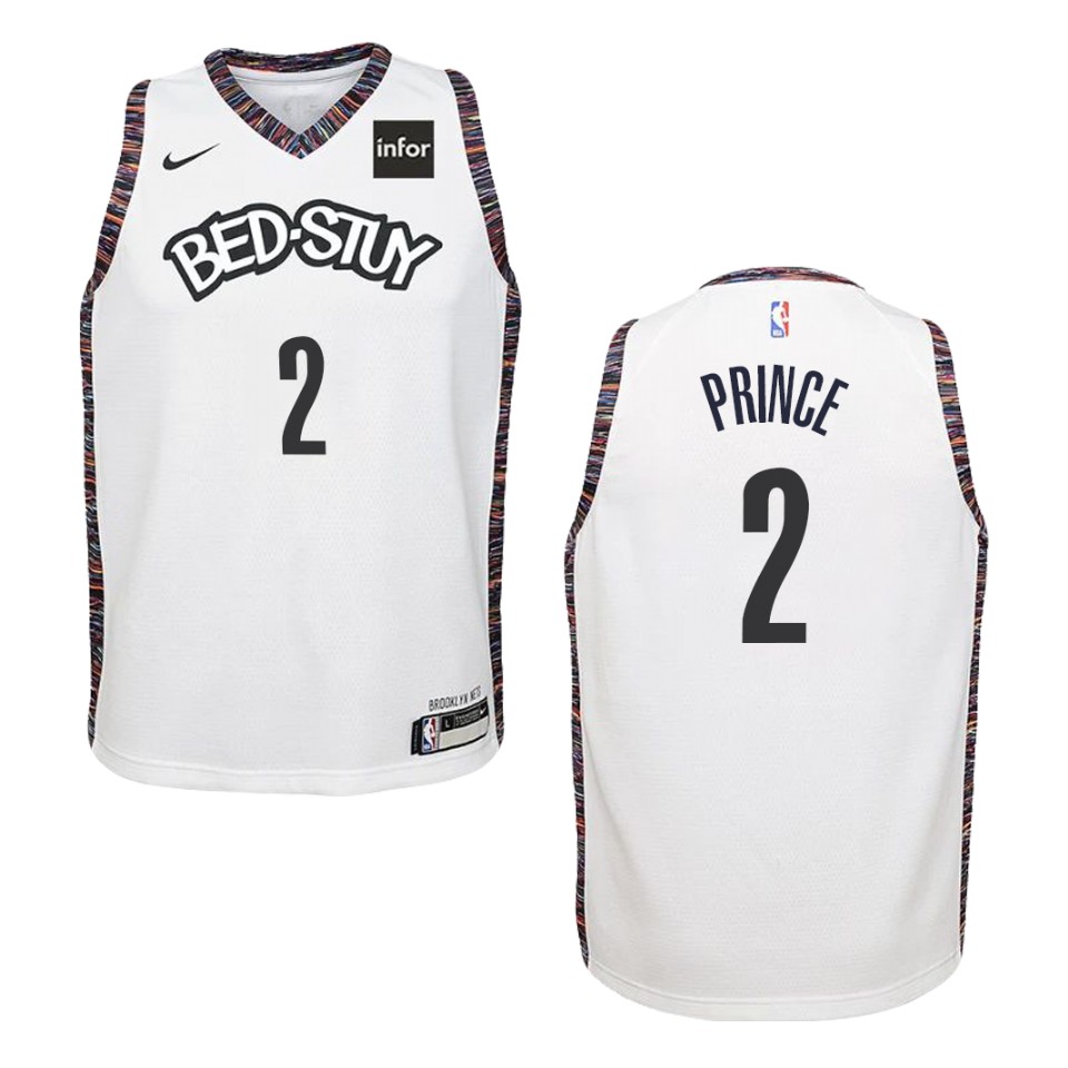 Youth 2019-20 Brooklyn Nets #2 Taurean Prince City Swingman Jersey - White