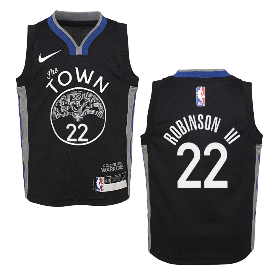 Youth 2019-20 Golden State Warriors #22 Glenn Robinson Iii City Swingman Jersey - Black
