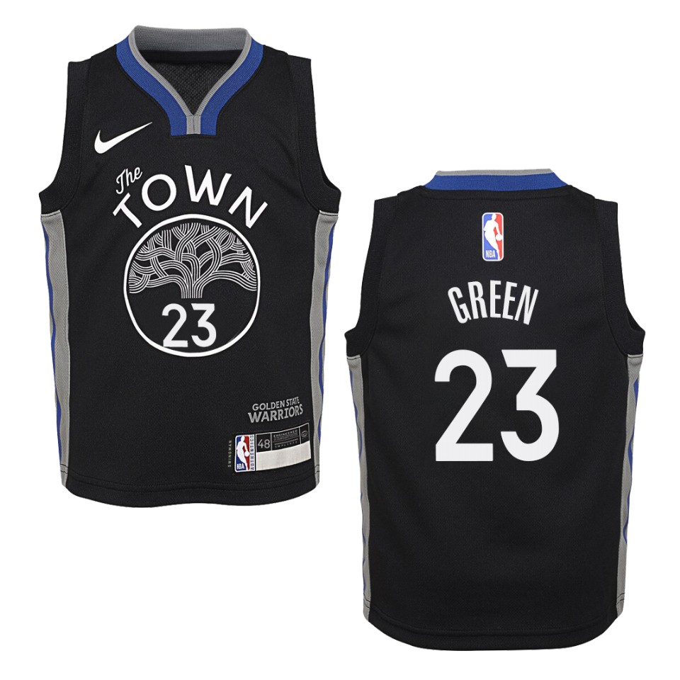 Youth 2019-20 Golden State Warriors #23 Draymond Green City Swingman Jersey - Black