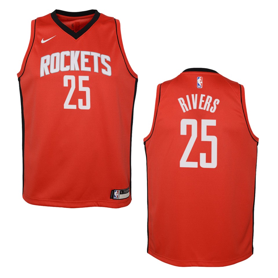 Youth 2019-20 Houston Rockets #25 Austin Rivers Icon Swingman Jersey - Red