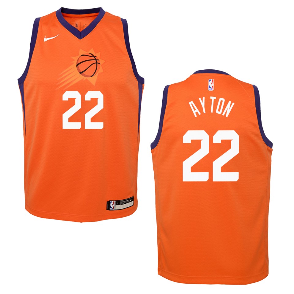 Youth 2019-20 Phoenix Suns #22 Deandre Ayton Statement Swingman Jersey - Orange