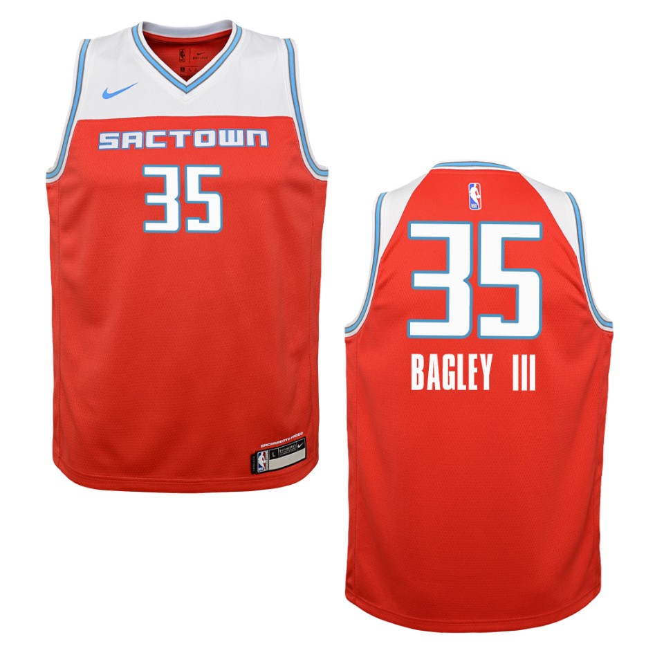 Youth 2019-20 Sacramento Kings #35 Marvin Bagley City Swingman Jersey - Red
