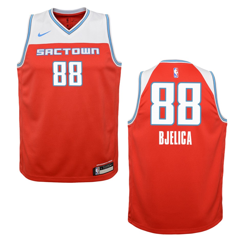 Youth 2019-20 Sacramento Kings #88 Nemanja Bjelica City Swingman Jersey - Red