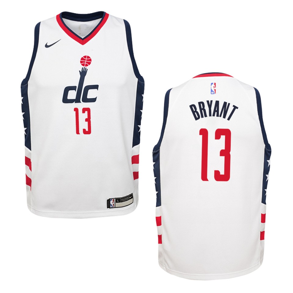 Youth 2019-20 Washington Wizards #13 Thomas Bryant City Swingman Jersey - White