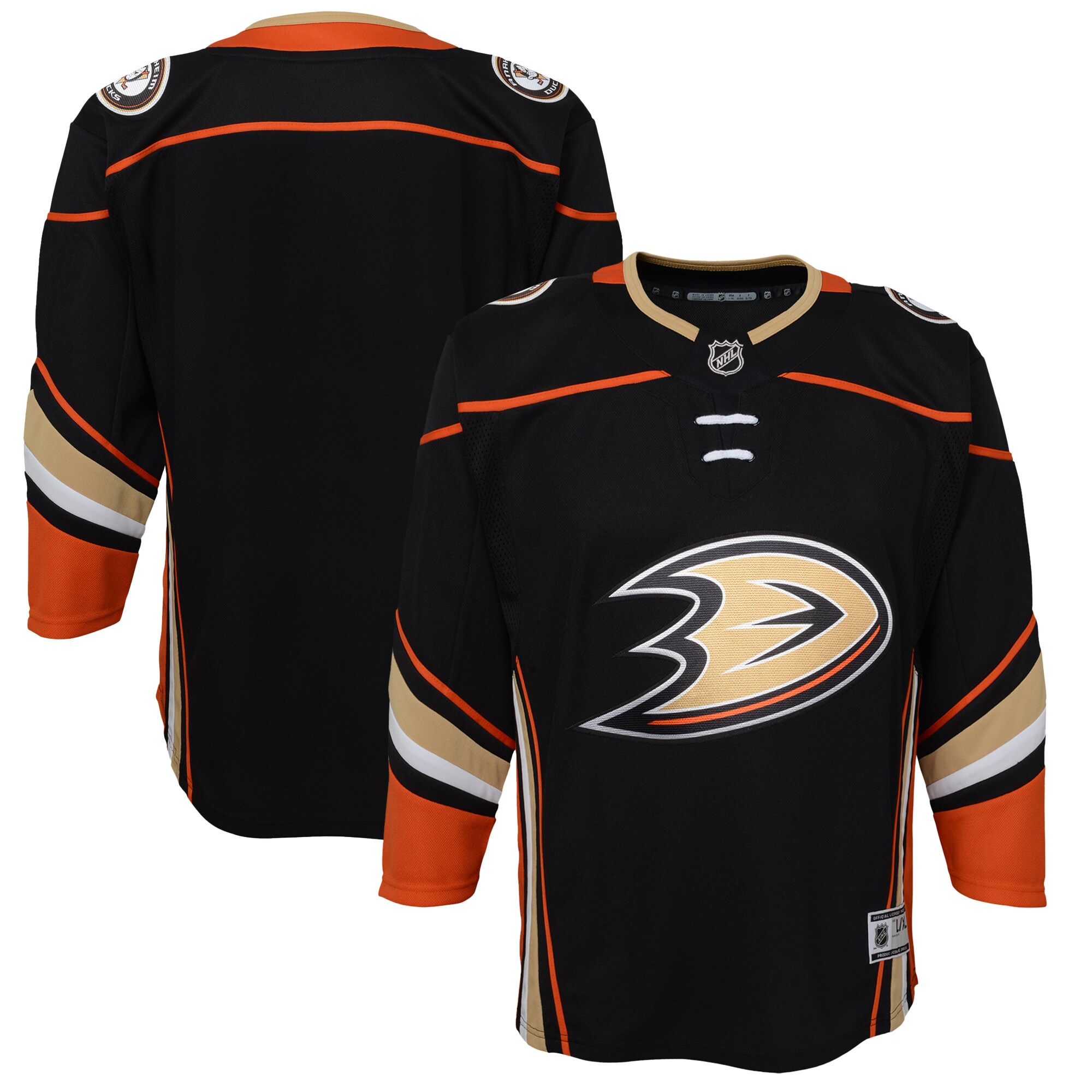 Youth Anaheim Ducks Black Home Premier Jersey - JS342 