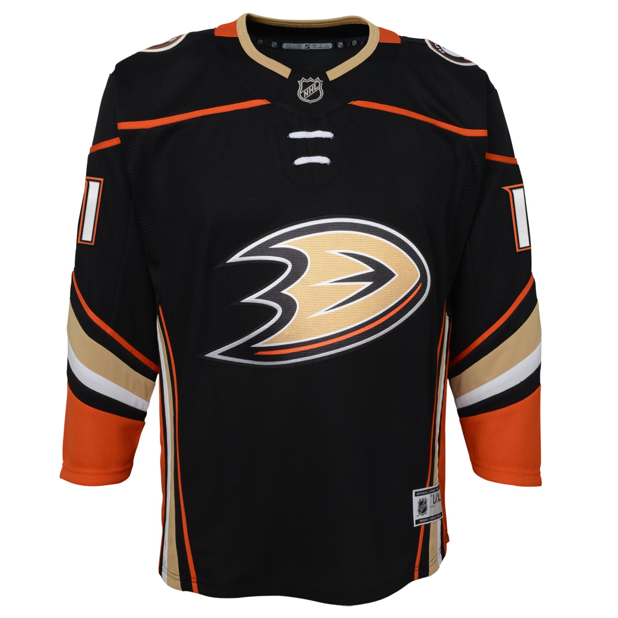Alternative view of Youth Anaheim Ducks Trevor Zegras Black Home Premier Player Jersey - JS999 