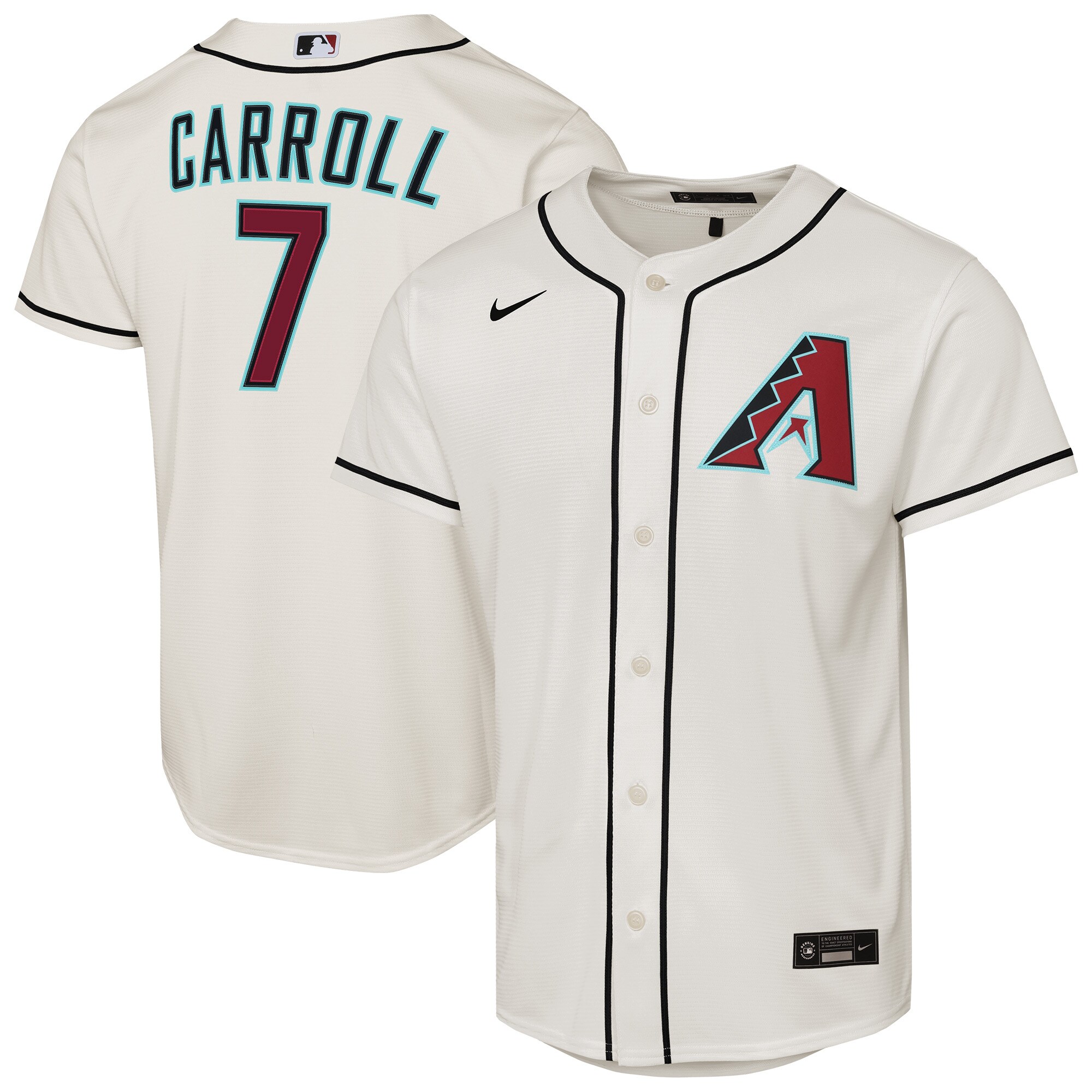 Youth Arizona Diamondbacks Corbin Carroll Cream Home Player Jersey