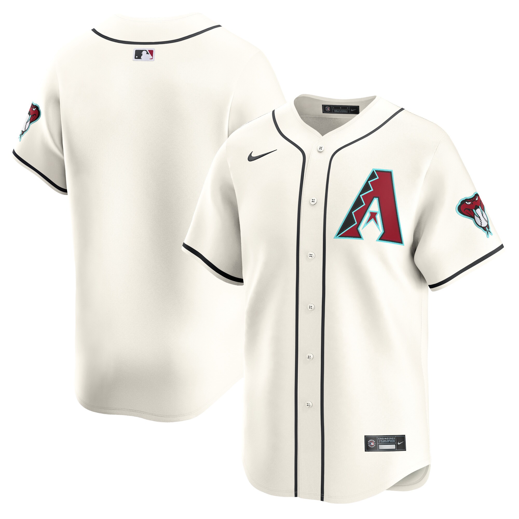 Youth Arizona Diamondbacks White Home Limited Jersey