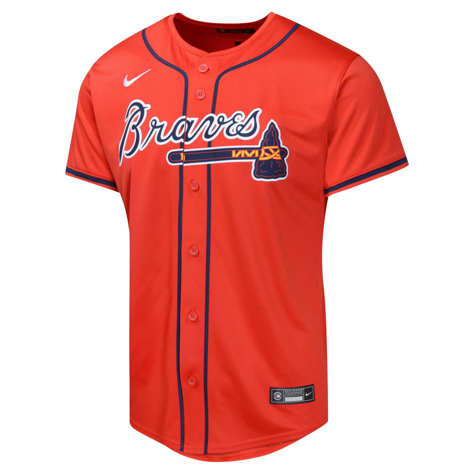 Alternative view of Youth Atlanta Braves Ronald Acuña Jr. Red Alternate Limited Player Jersey - JS295