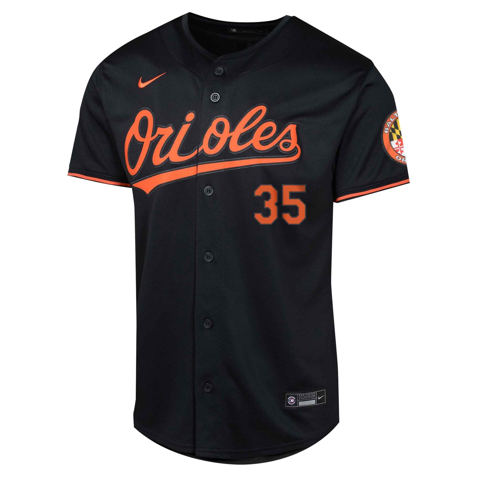 Alternative view of Youth Baltimore Orioles Adley Rutschman Black Alternate Limited Player Jersey