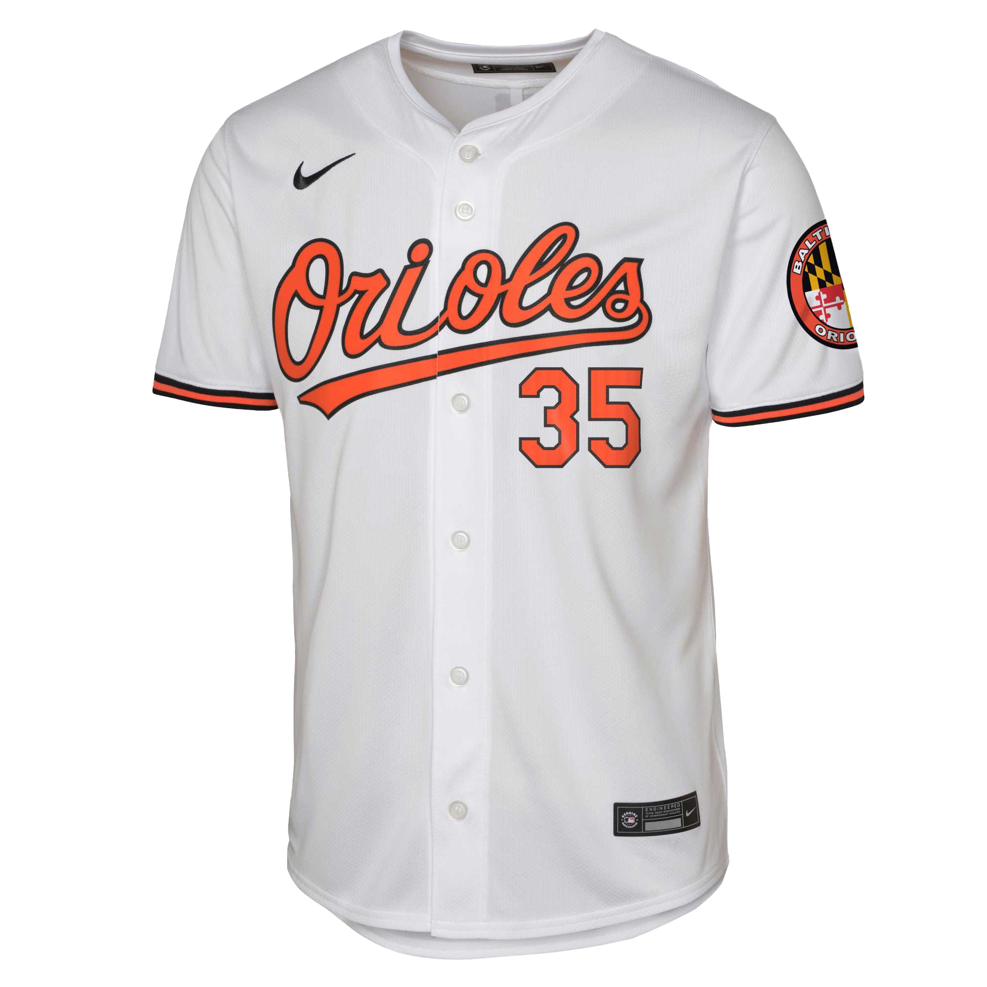 Alternative view of Youth Baltimore Orioles Adley Rutschman White Limited Player Jersey