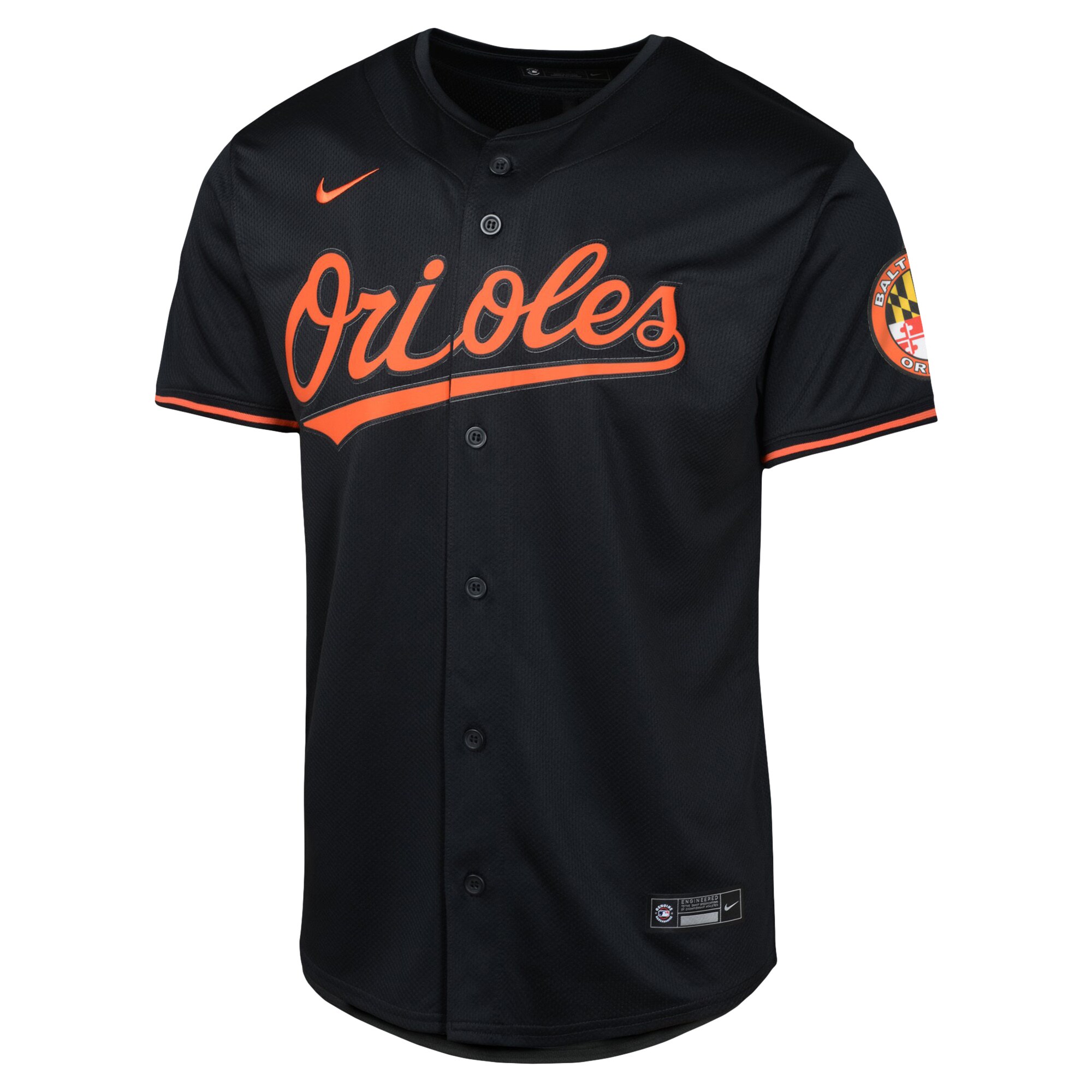 Alternative view of Youth Baltimore Orioles Black Alternate Limited Jersey