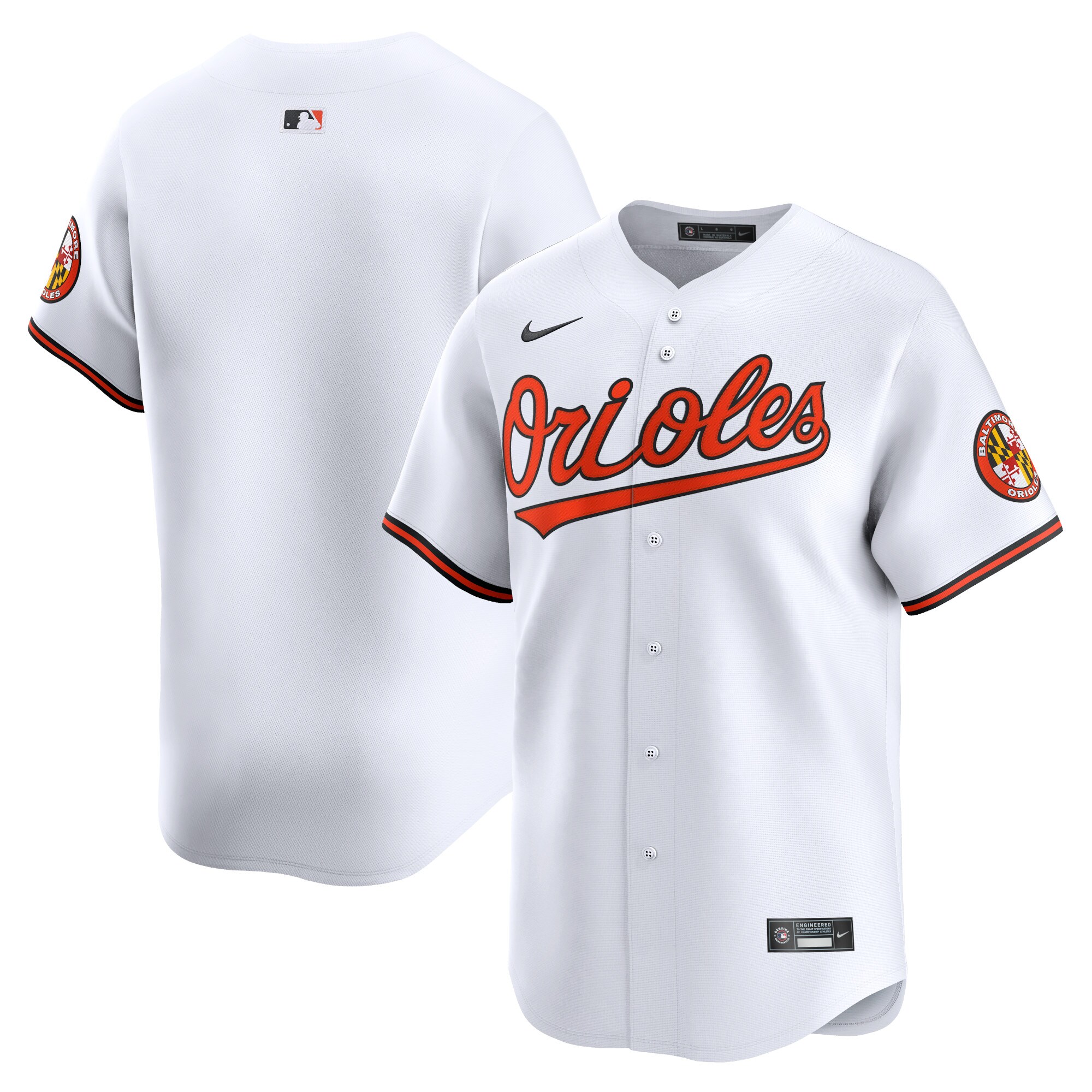 Youth Baltimore Orioles White Home Limited Jersey