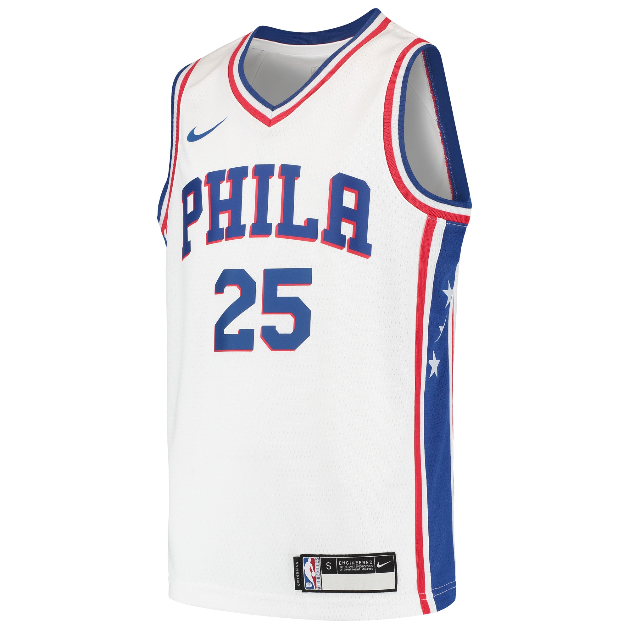 Alternative view of Youth Ben Simmons White Philadelphia 76ers Swingman Jersey - JS690 