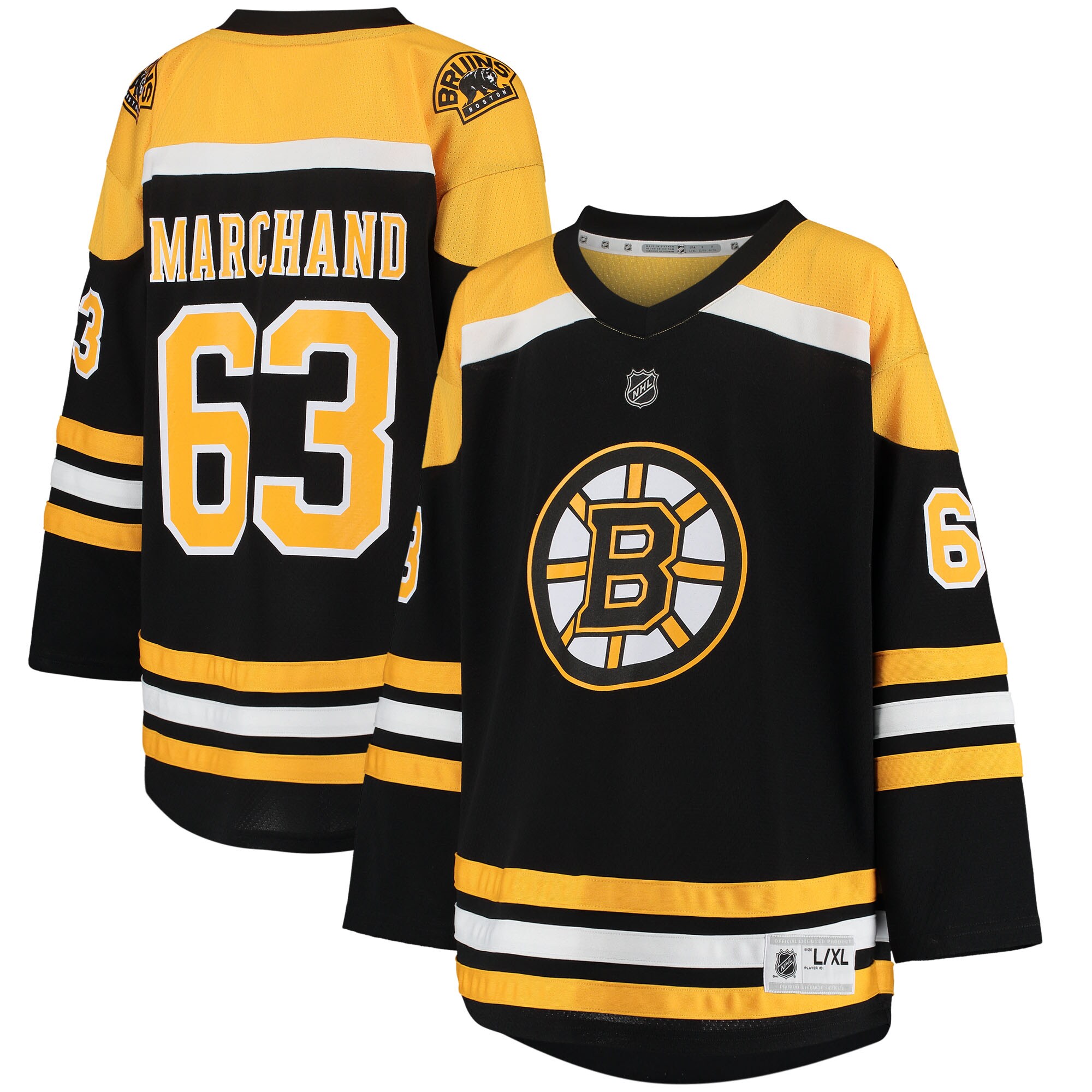 Youth Boston Bruins Brad Marchand Black Home Player Jersey - JS136 