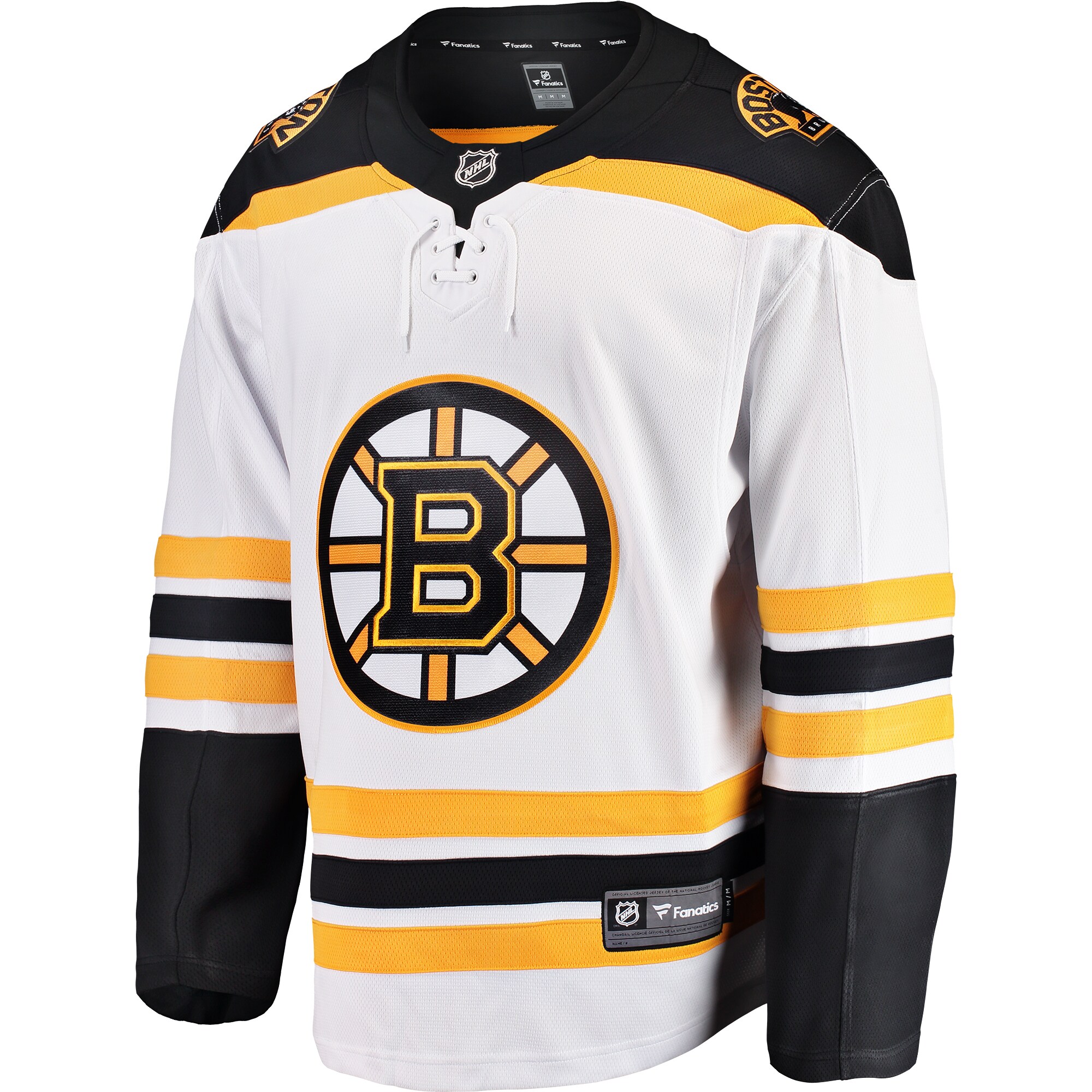Alternative view of Youth Boston Bruins White Away Breakaway Jersey - JS901 