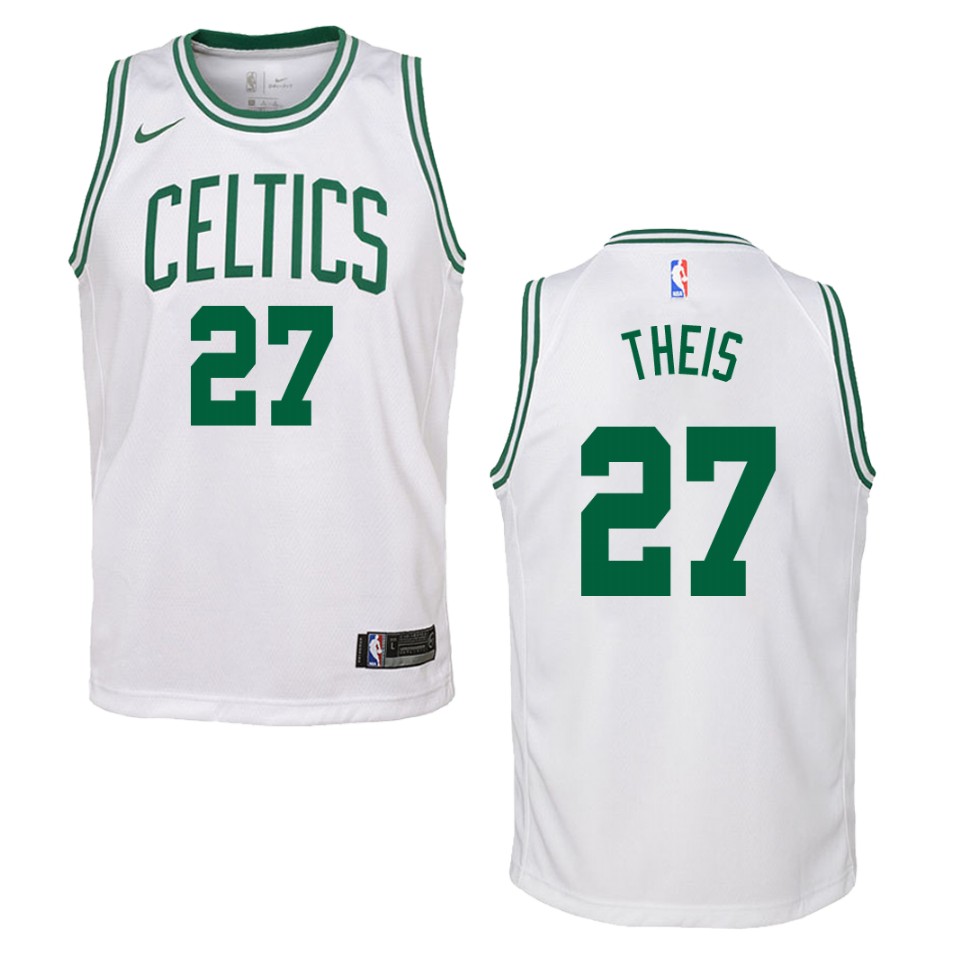 Youth Boston Celtics #27 Daniel Theis Association Swingman Jersey - White