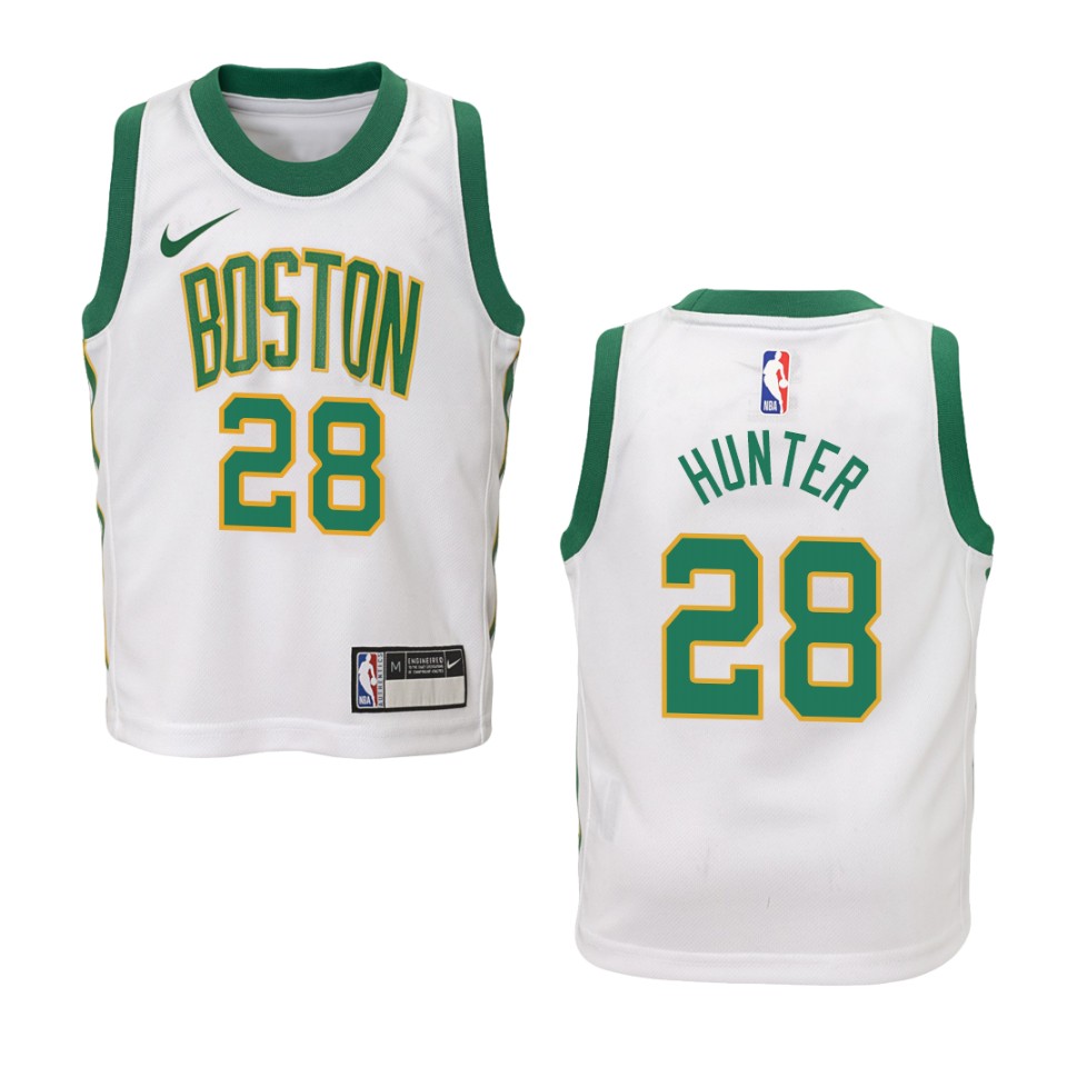 Youth Boston Celtics #28 R. J. Hunter City Swingman Jersey - White