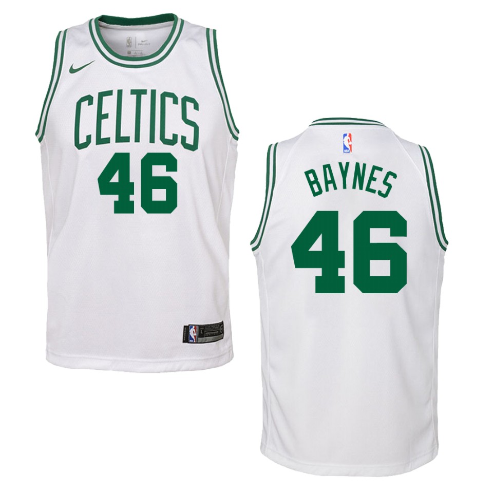 Youth Boston Celtics #46 Aron Baynes Association Swingman Jersey - White