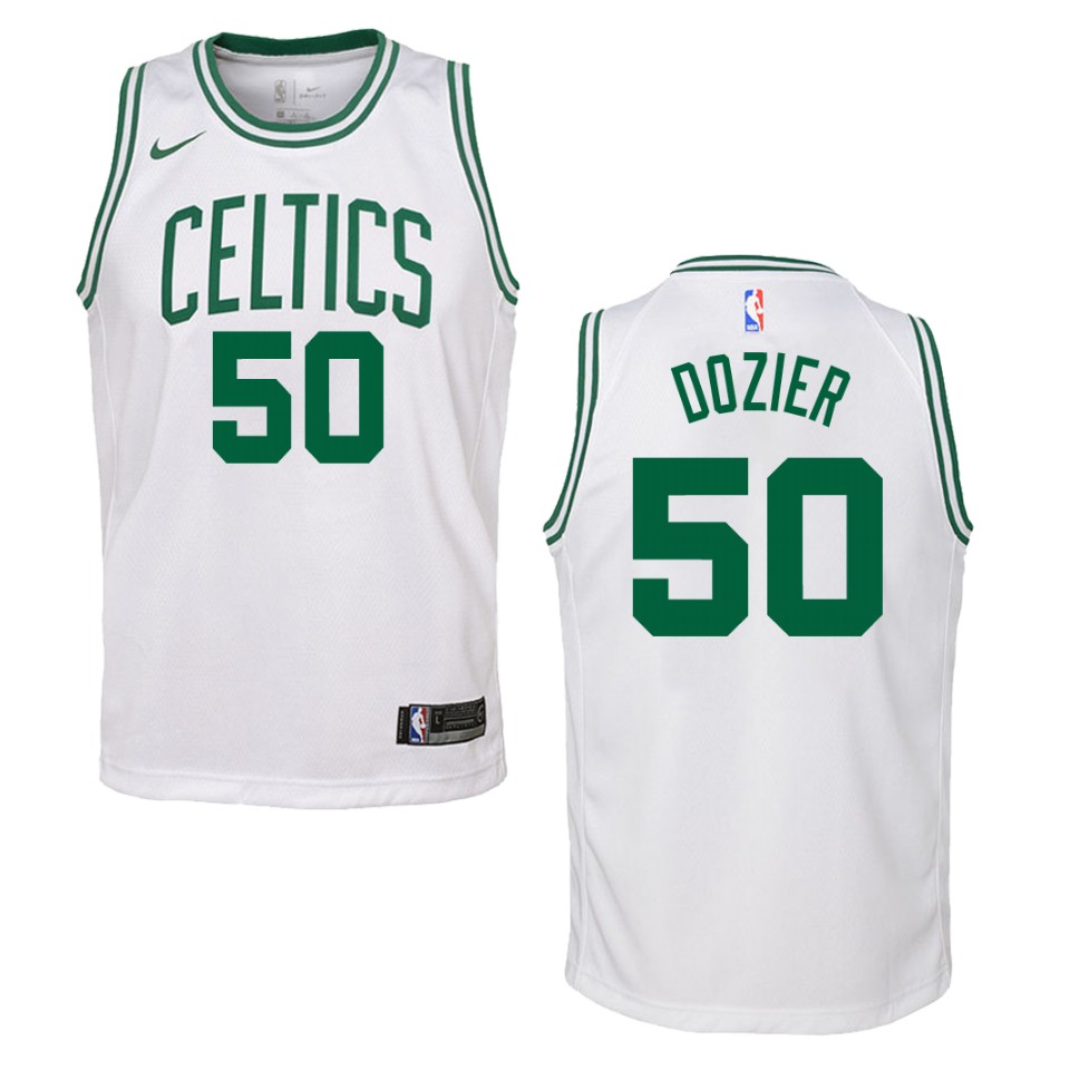 Youth Boston Celtics #50 P.j. Dozier Association Swingman Jersey - White