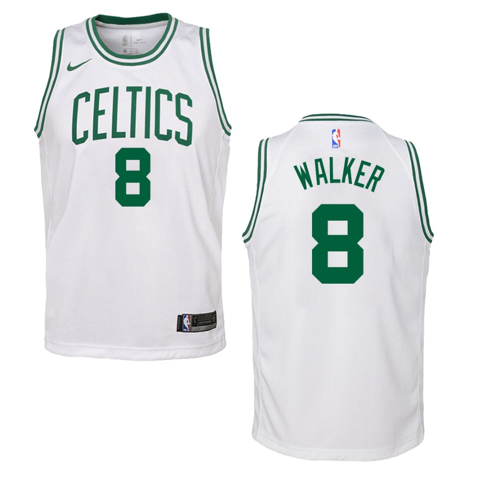 Youth Boston Celtics #8 Kemba Walker Association Swingman Jersey - White