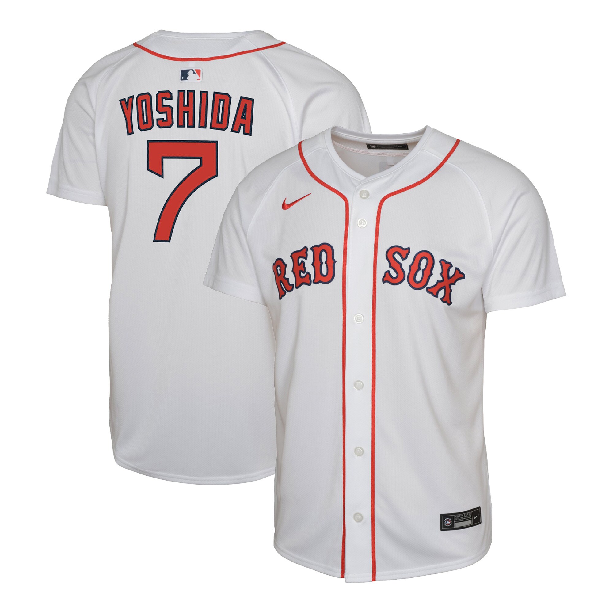 Youth Boston Red Sox Masataka Yoshida White Home Player Jersey