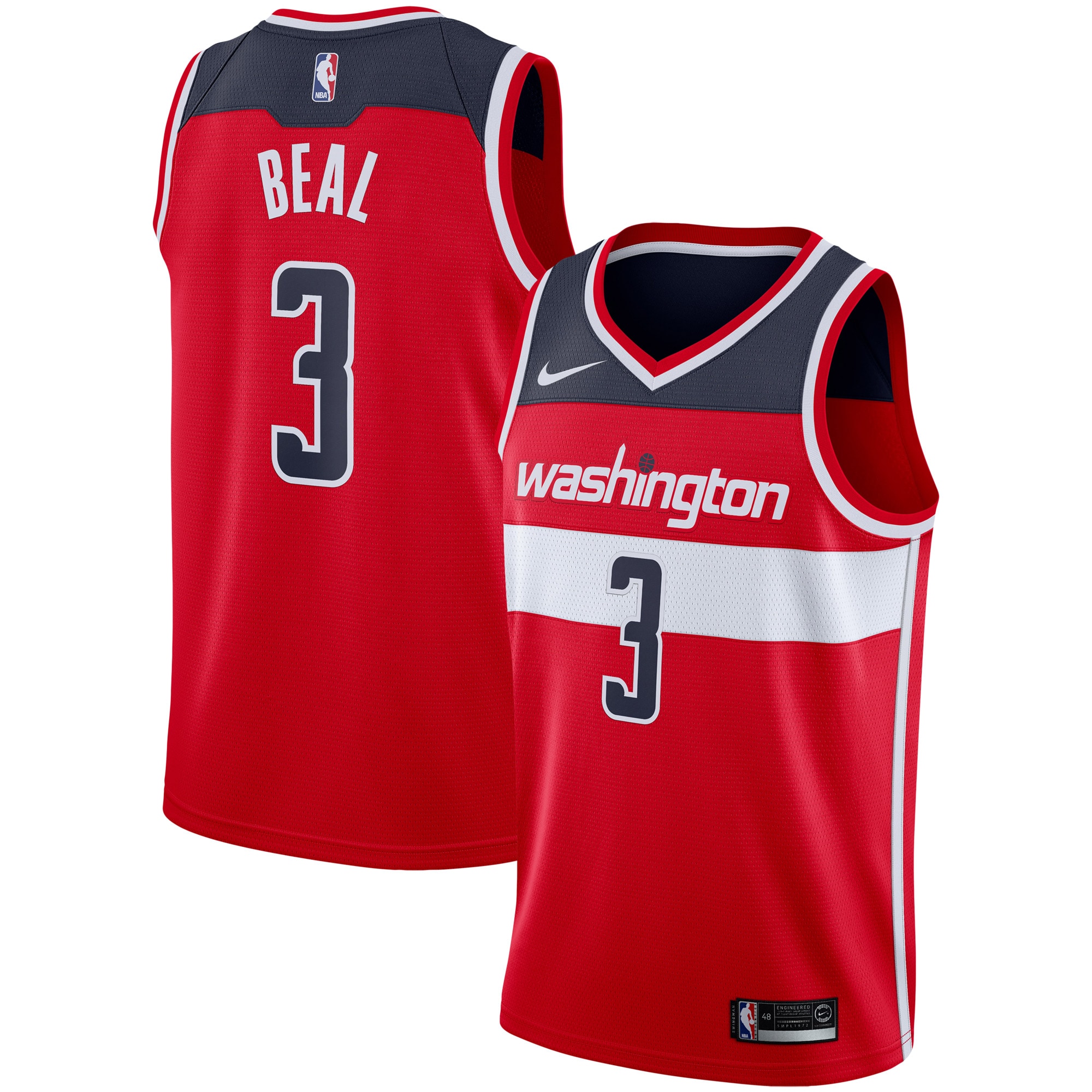 Youth Bradley Beal Red Washington Wizards Swingman Jersey - JS846