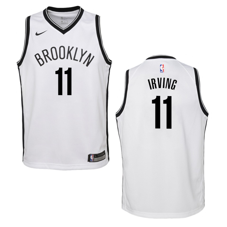 Youth Brooklyn Nets #11 Kyrie Irving Association Swingman Jersey - White