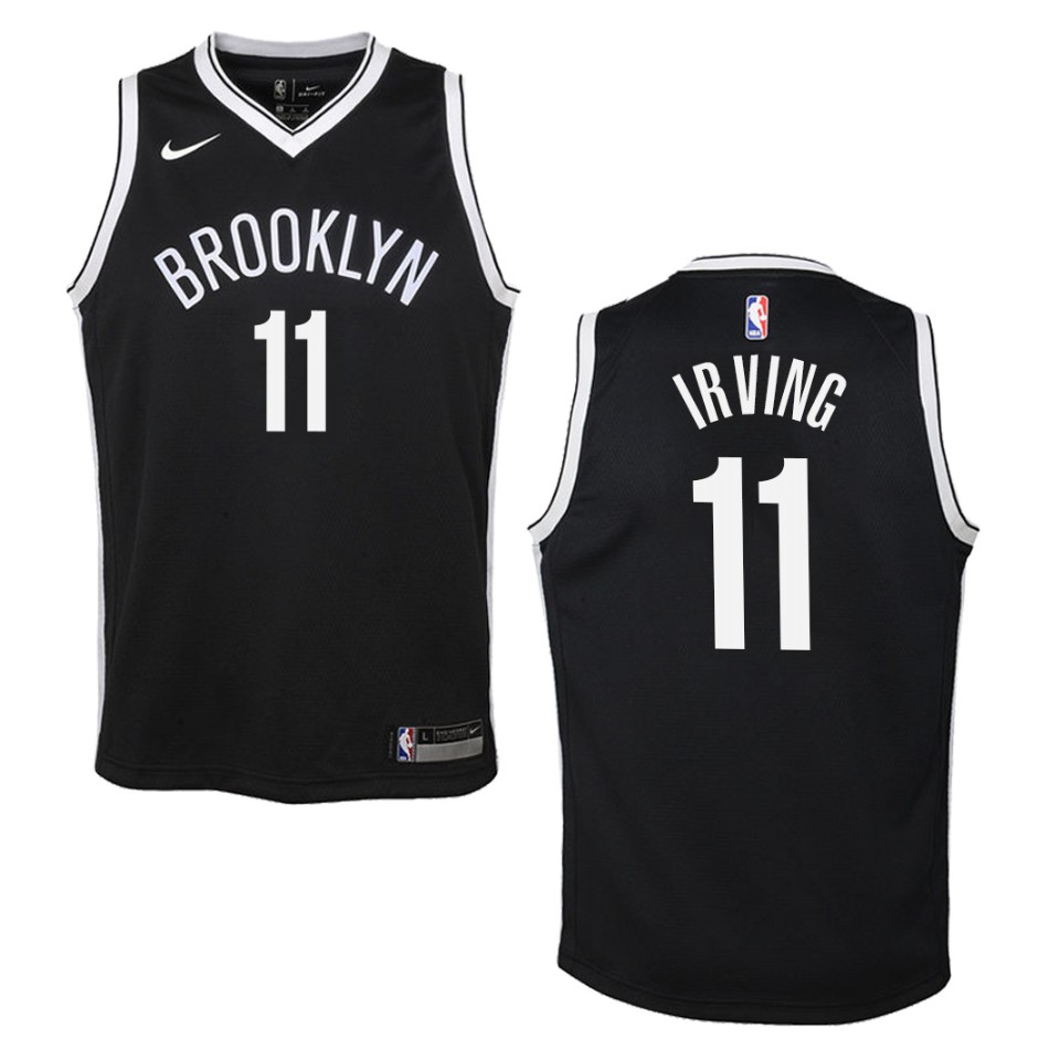 Youth Brooklyn Nets #11 Kyrie Irving Icon Swingman Jersey - Black