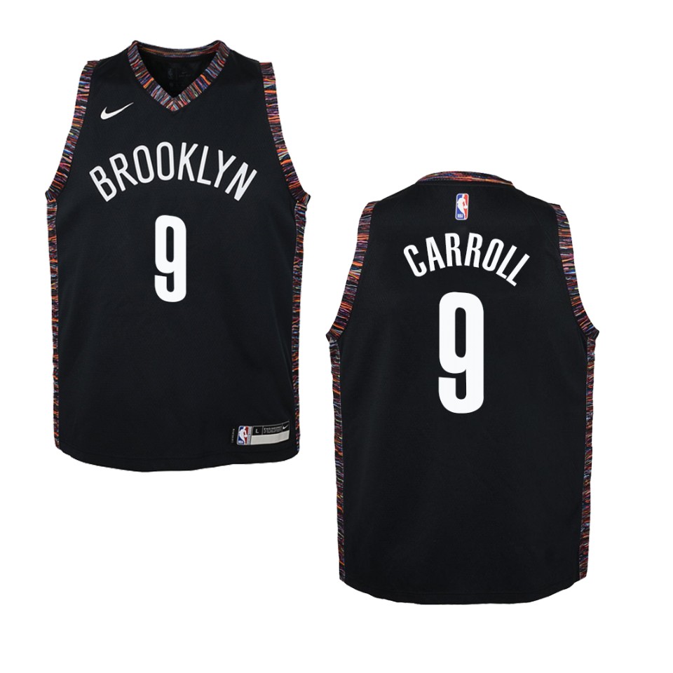 Youth Brooklyn Nets #9 Demarre Carroll City Swingman Jersey - Black