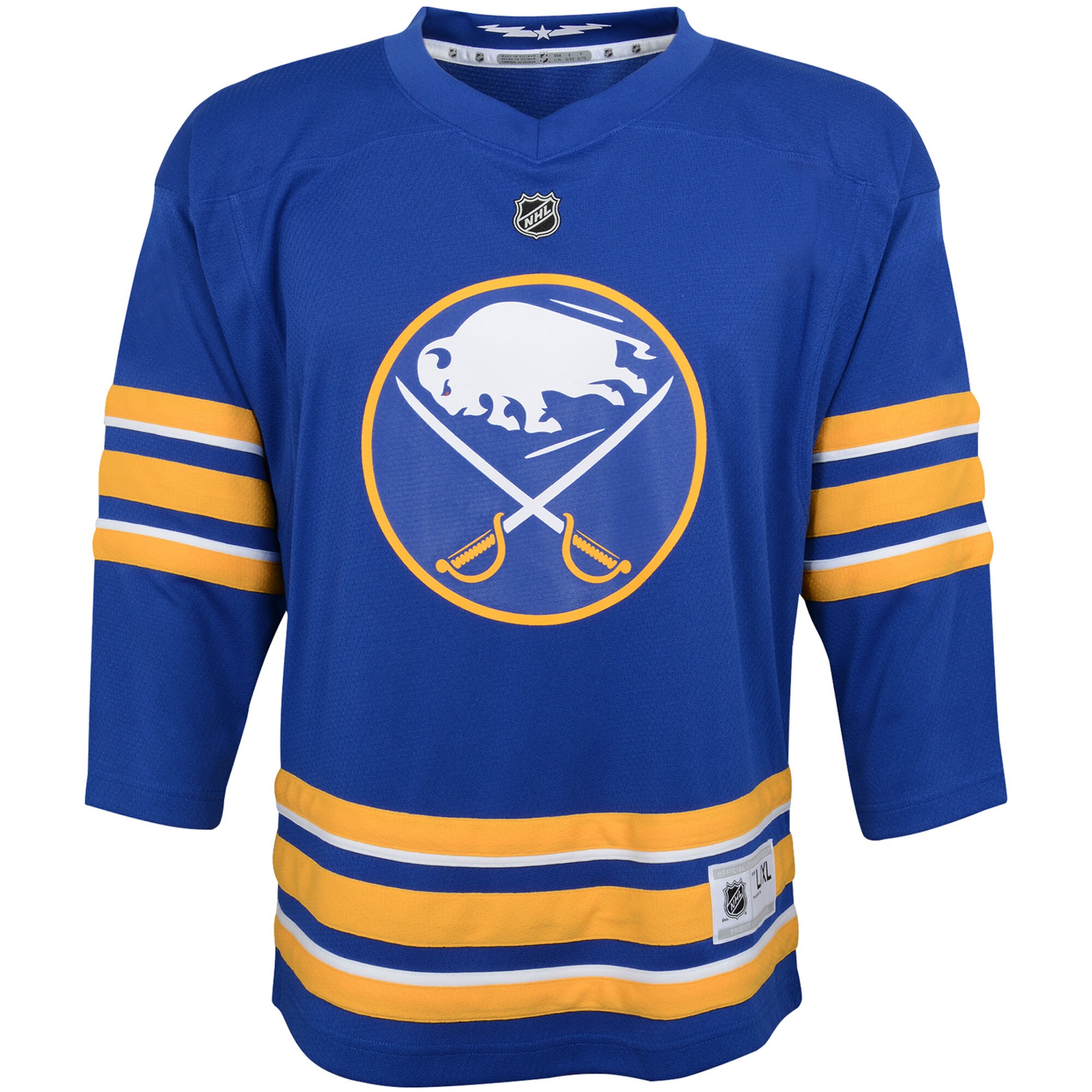 Alternative view of Youth Buffalo Sabres Blue Home Custom Jersey - JS267 