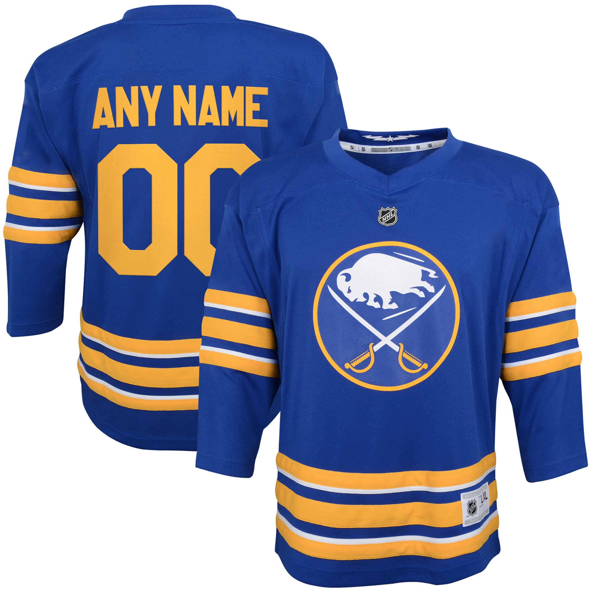 Youth Buffalo Sabres Blue Home Custom Jersey - JS267 