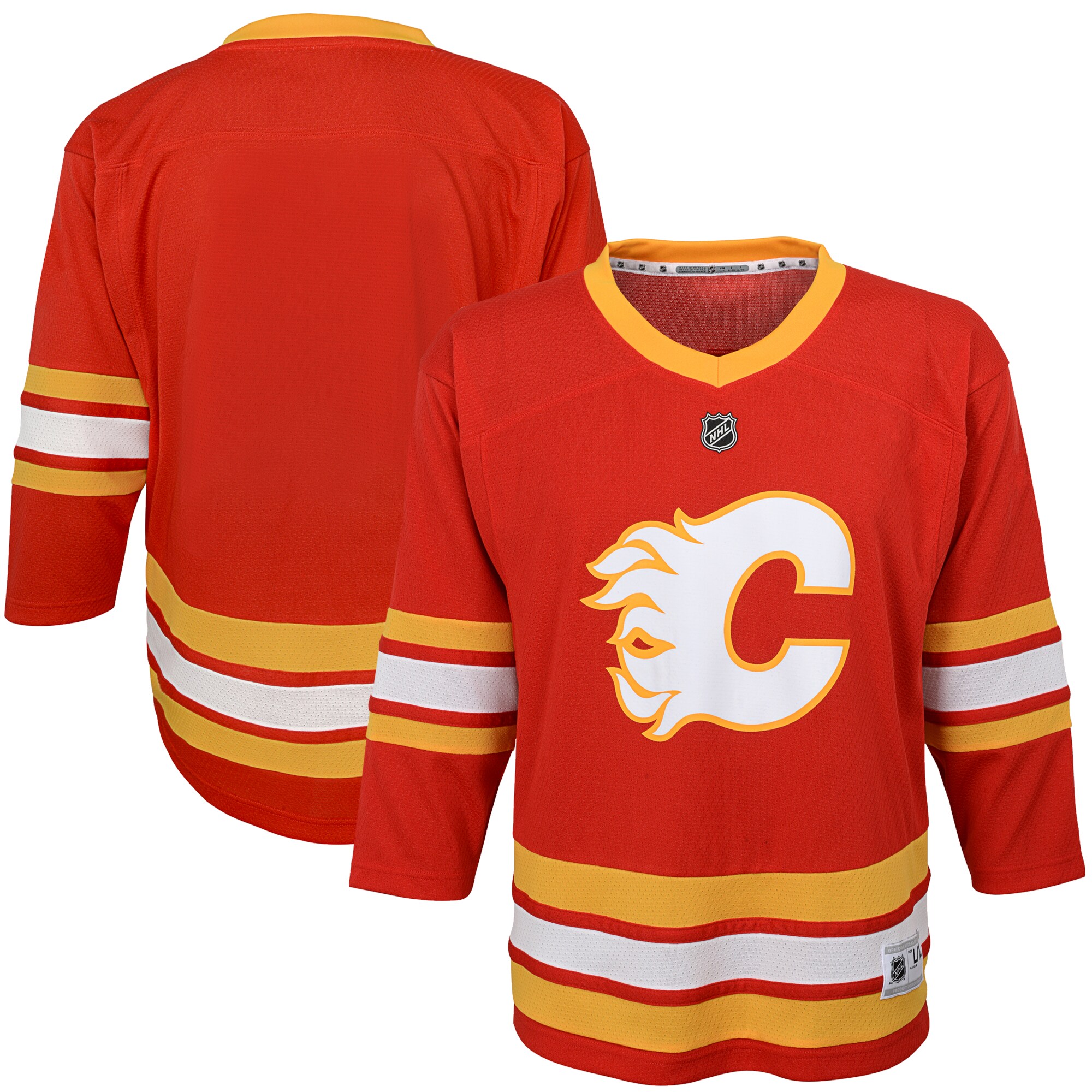 Youth Calgary Flames Red Home Blank Jersey - JS823 