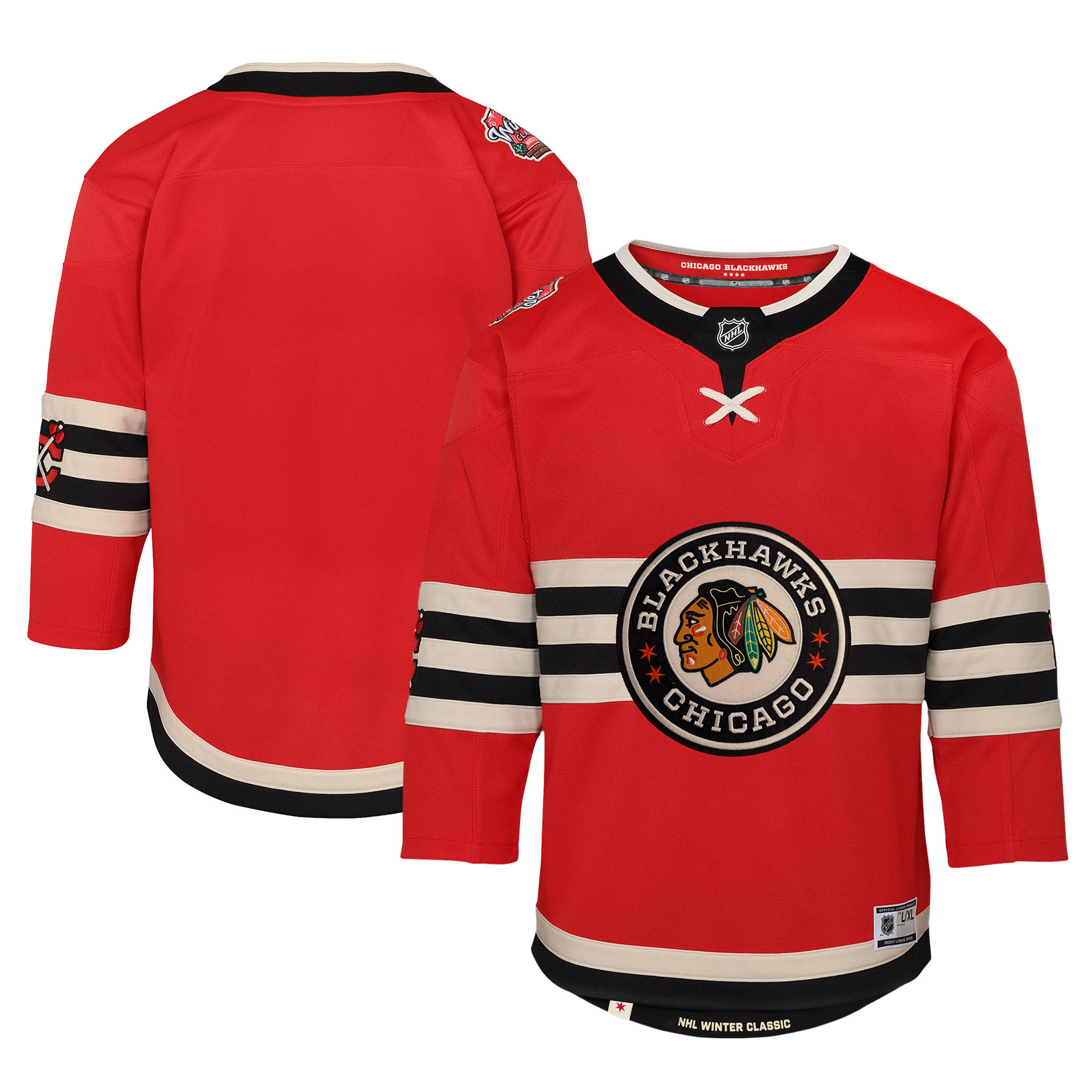 Youth Chicago Blackhawks Red 2025 NHL Winter Classic Premier Jersey - JS309 