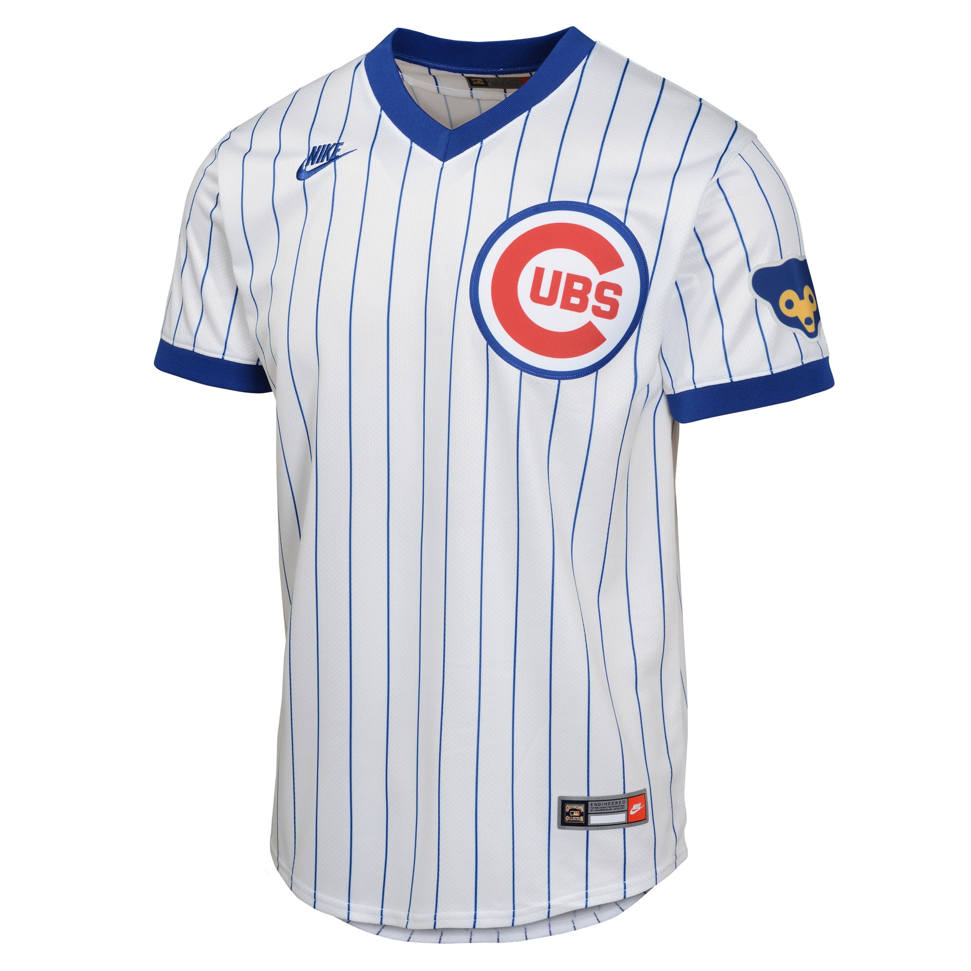 Alternative view of Youth Chicago Cubs White Limited Cooperstown Collection Jersey