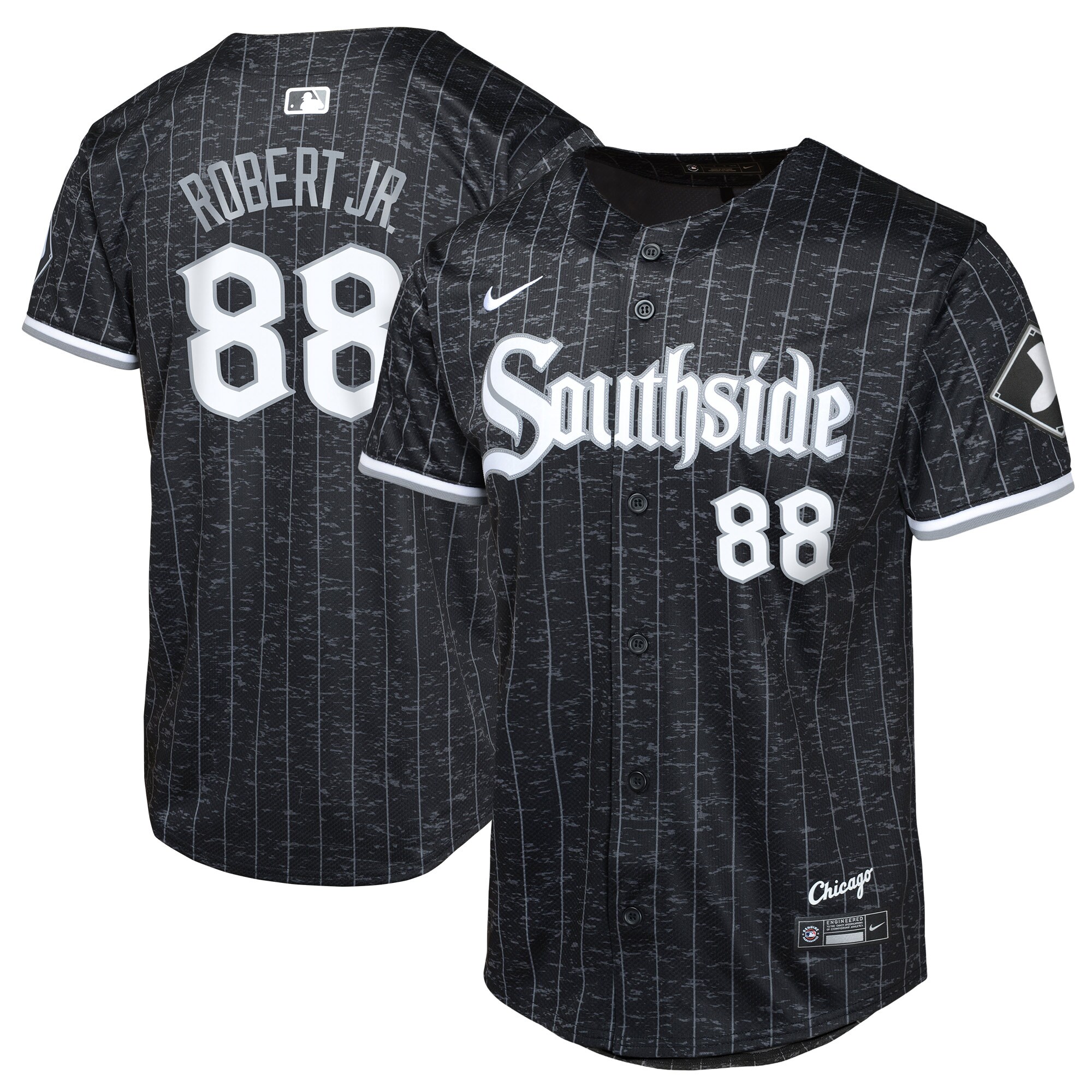 Youth Chicago White Sox Luis Robert Jr. Black City Connect Limited Player Jersey
