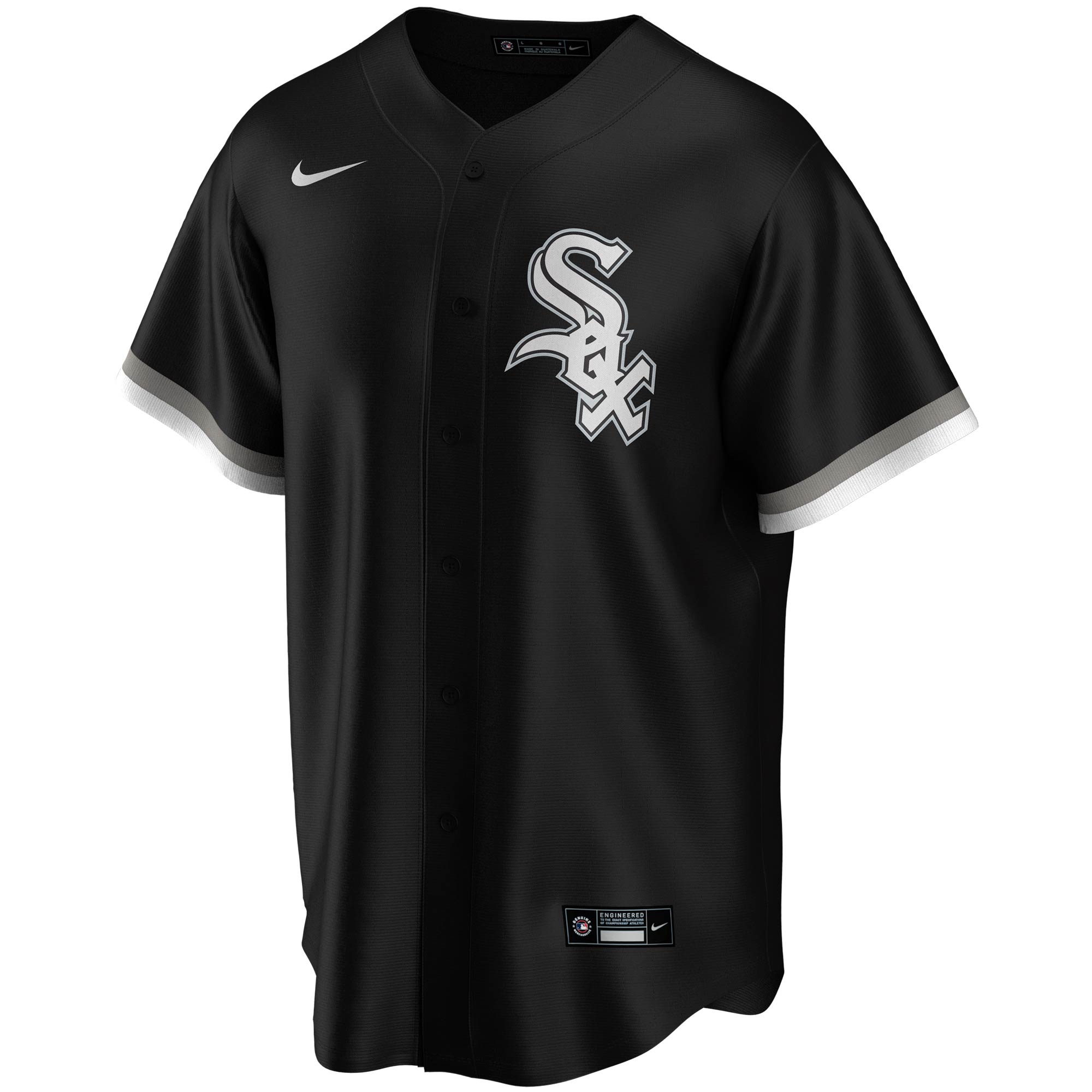 Alternative view of Youth Chicago White Sox Yoan Moncada Black Alternate Player Jersey