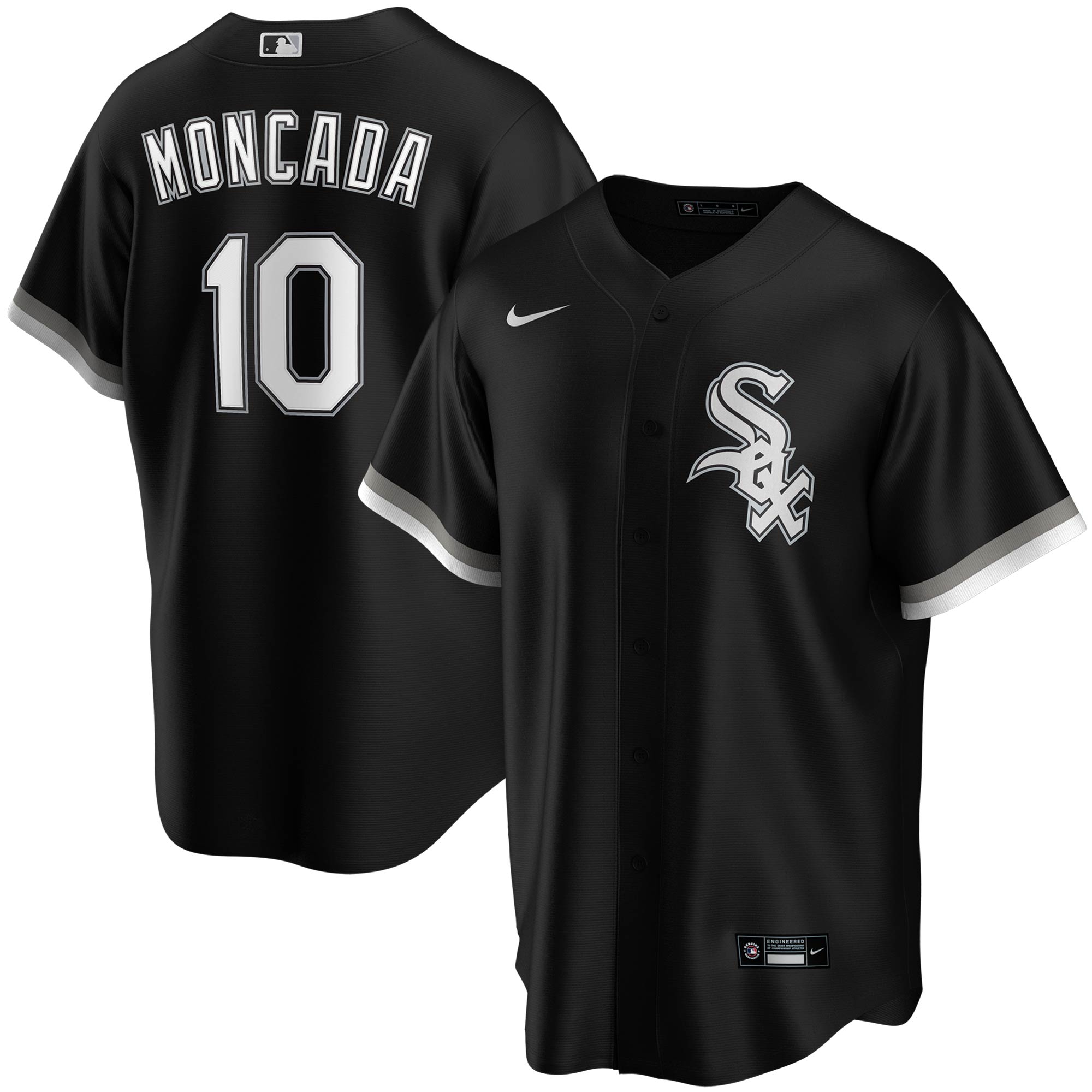 Youth Chicago White Sox Yoan Moncada Black Alternate Player Jersey