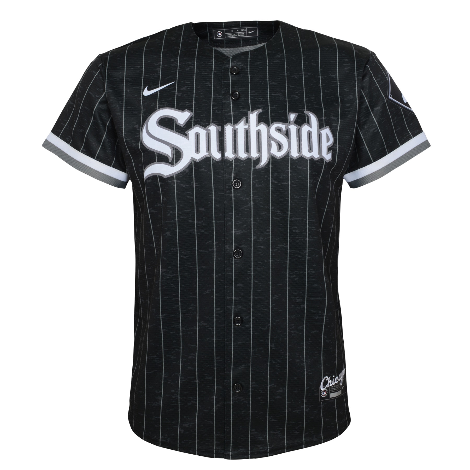 Alternative view of Youth Chicago White Sox Yoan Moncada Black City Connect Player Jersey