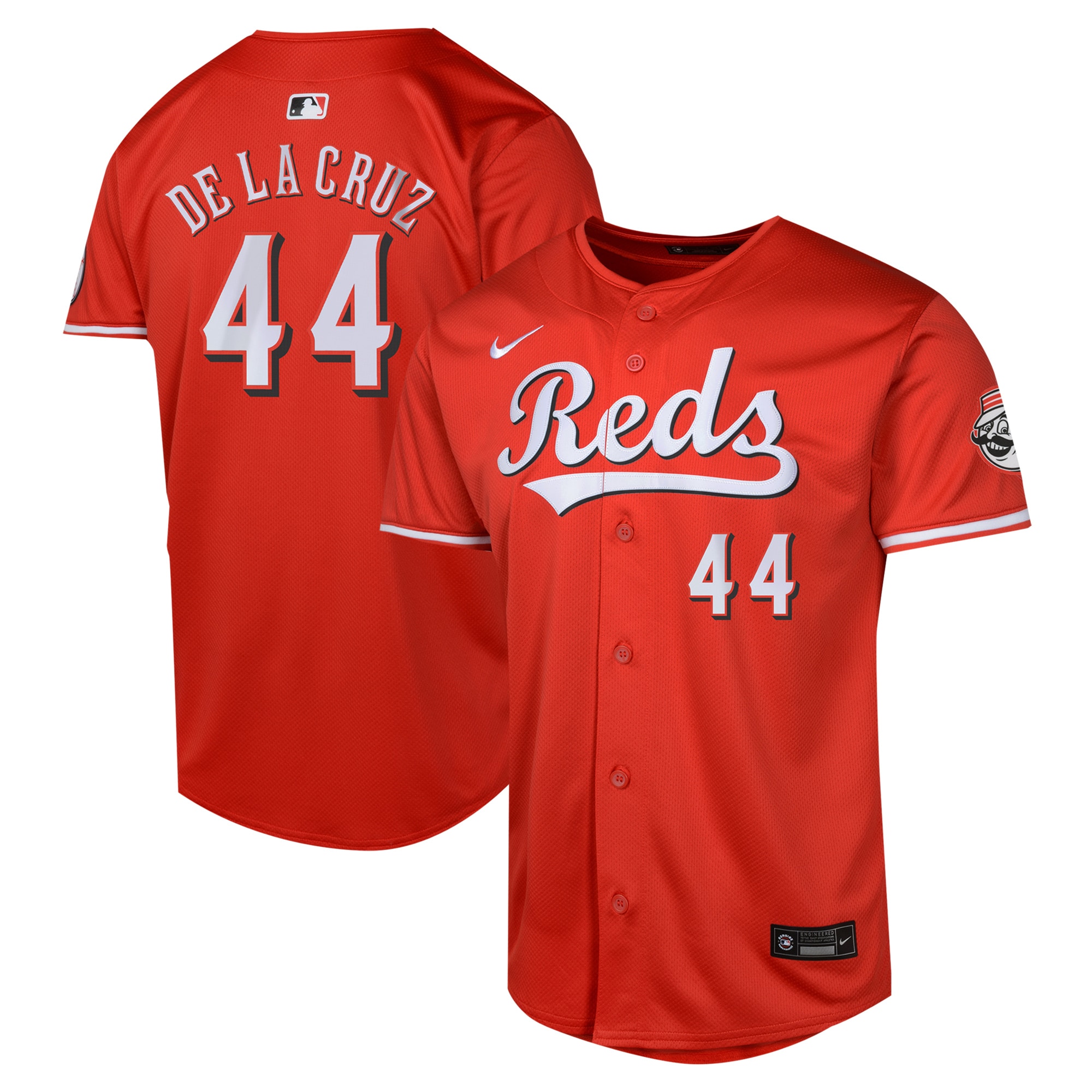 Youth Cincinnati Reds Elly De La Cruz Red Alternate Limited Player Jersey